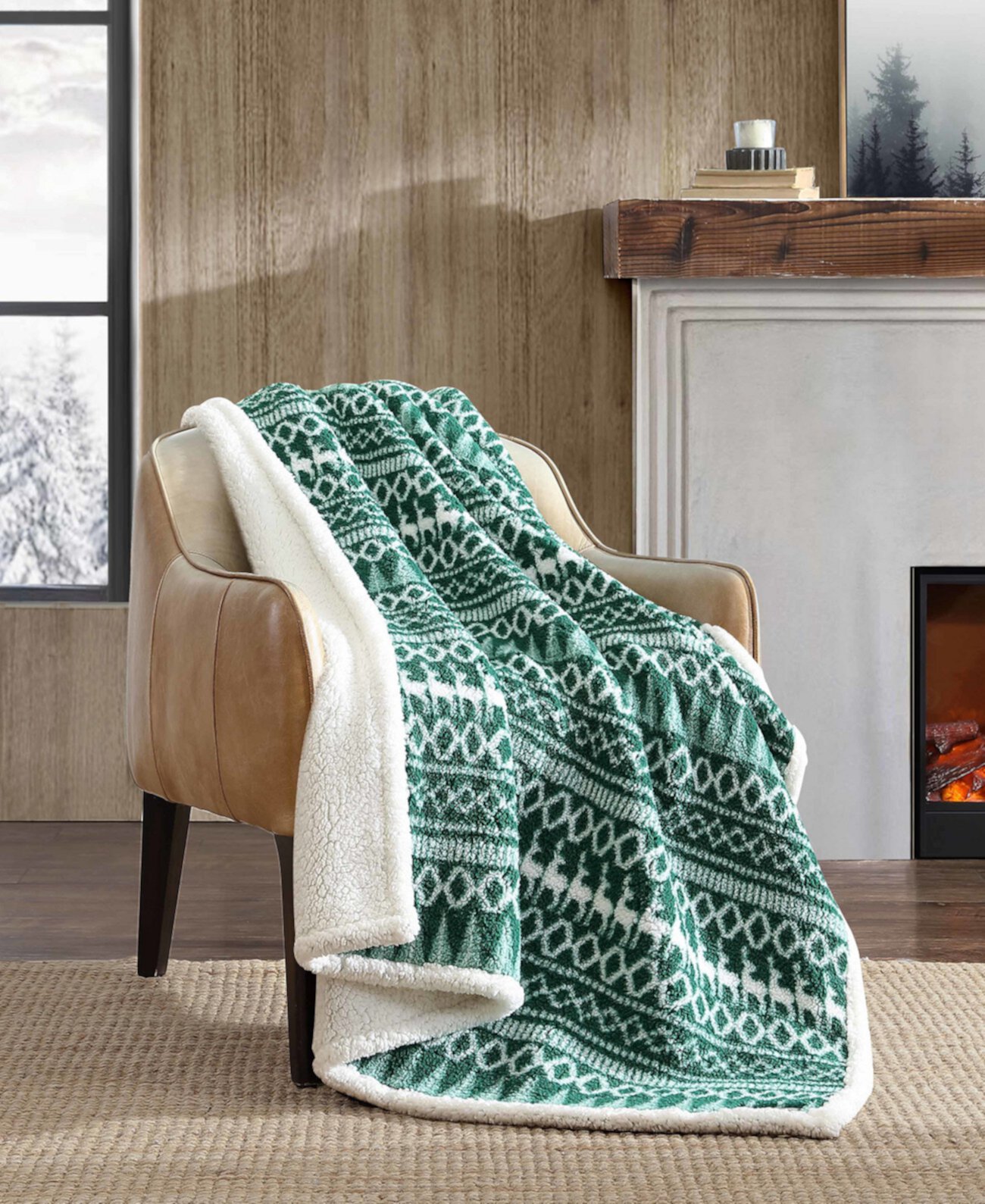 Клетчатая клетка для кабины Sherpa Throw, 50 x 60 дюймов Eddie Bauer