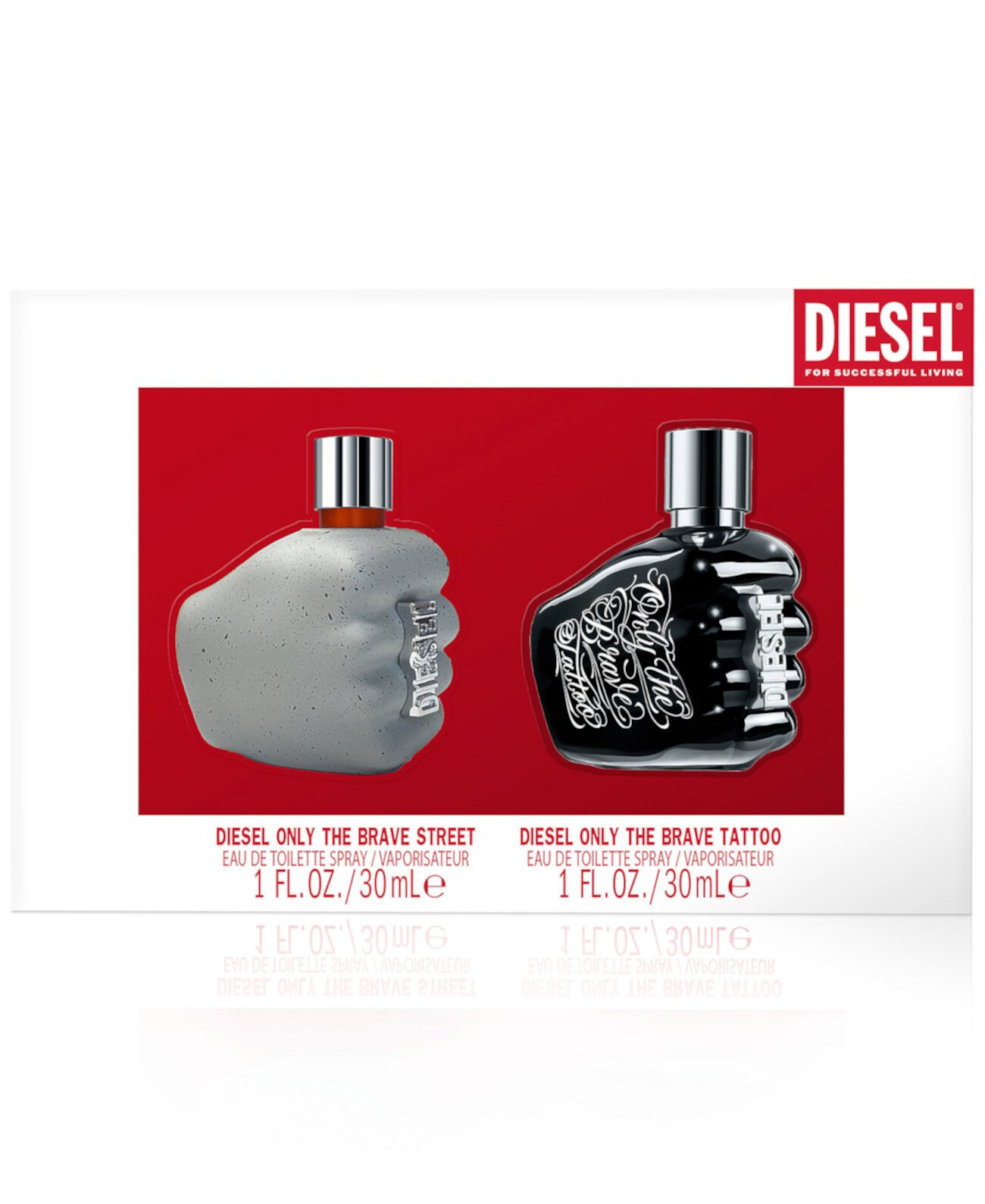 Набор мужской парфюмерии: туалетная вода Only The Brave Street и Tattoo, 2 х 30 мл Diesel