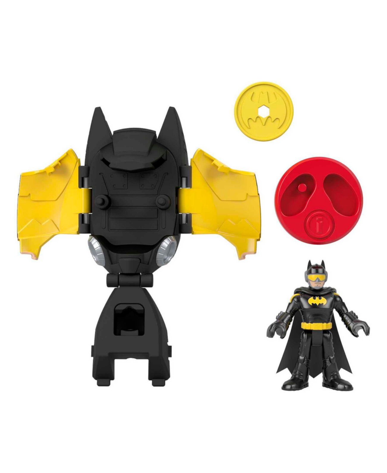 Dc Super Friends Head Shifters Batman Batwing Set Imaginext
