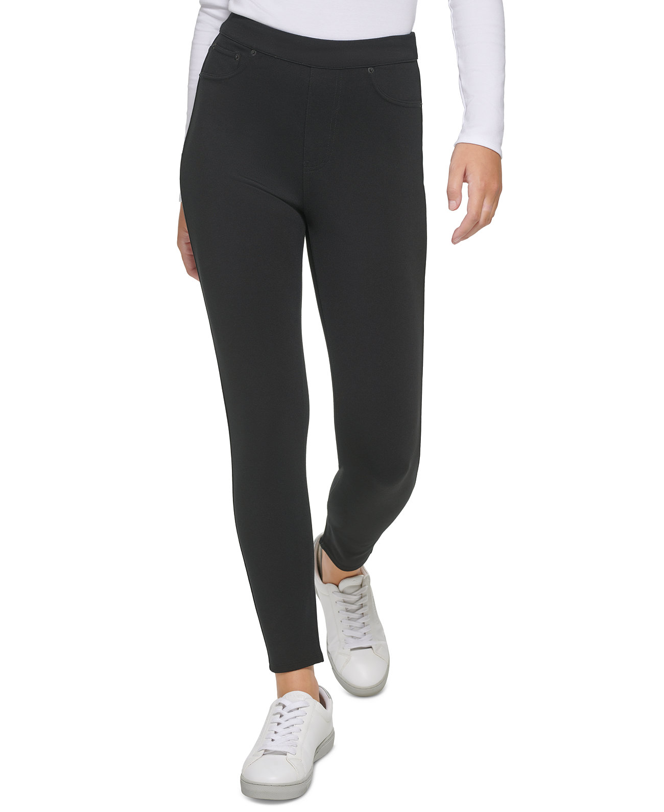 Женские брюки без застежек с высокой посадкой Calvin Klein