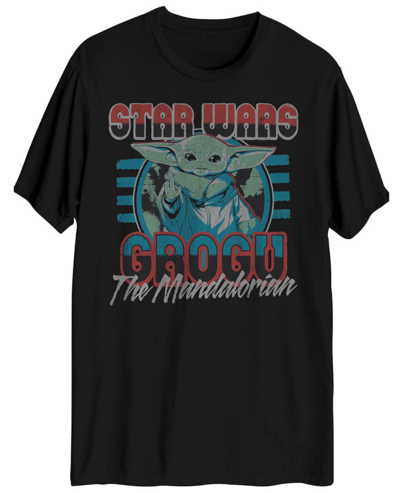 Мужская футболка с рисунком Mandalorian Grogu Hybrid Apparel