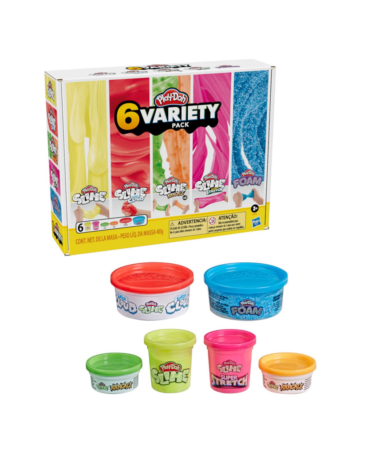 Разнообразие слаймов, упаковка из 6 шт. Play-Doh