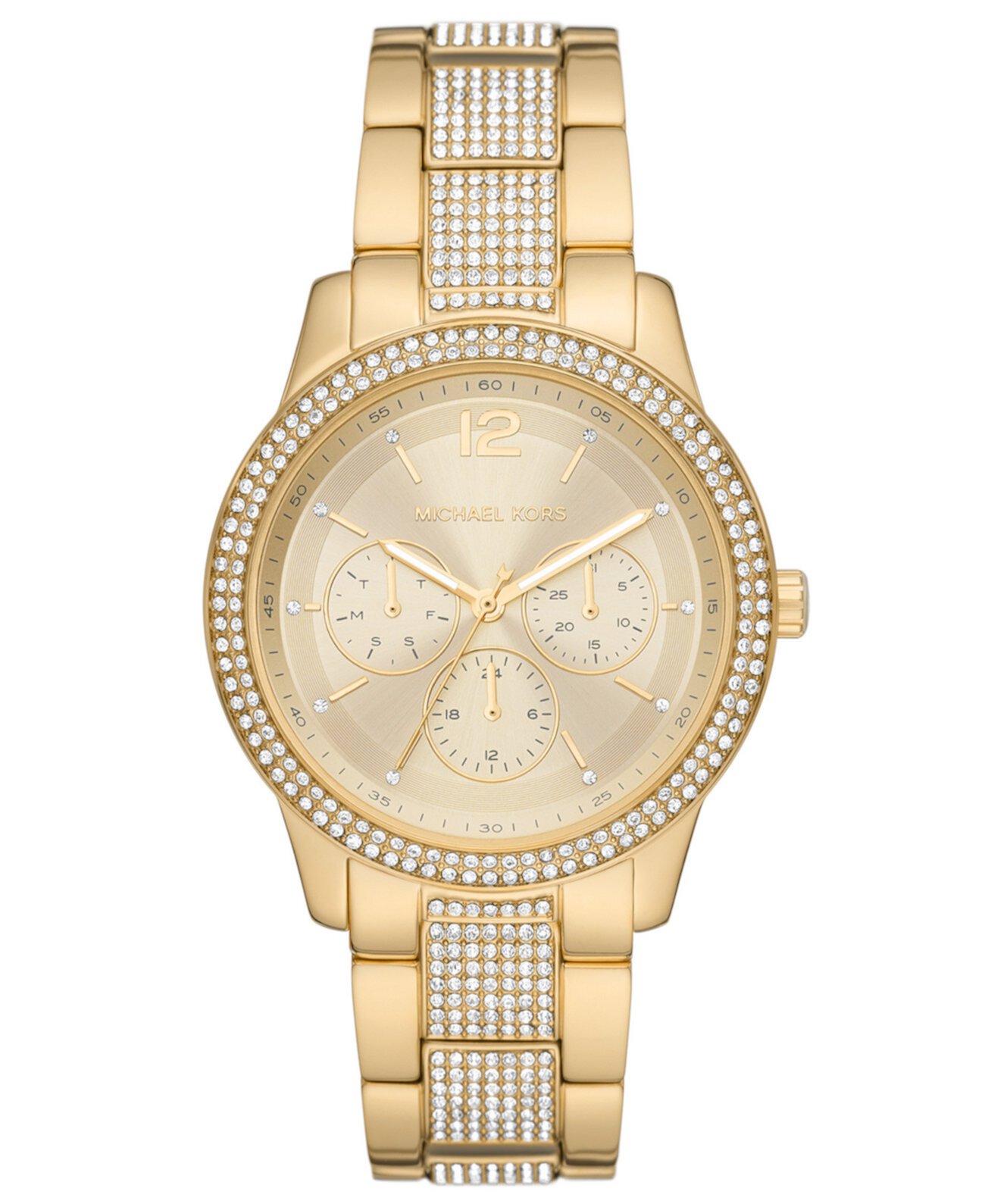 Женские многофункциональные золотые часы Tibby с ремешком из нержавеющей стали 40 мм Michael Kors