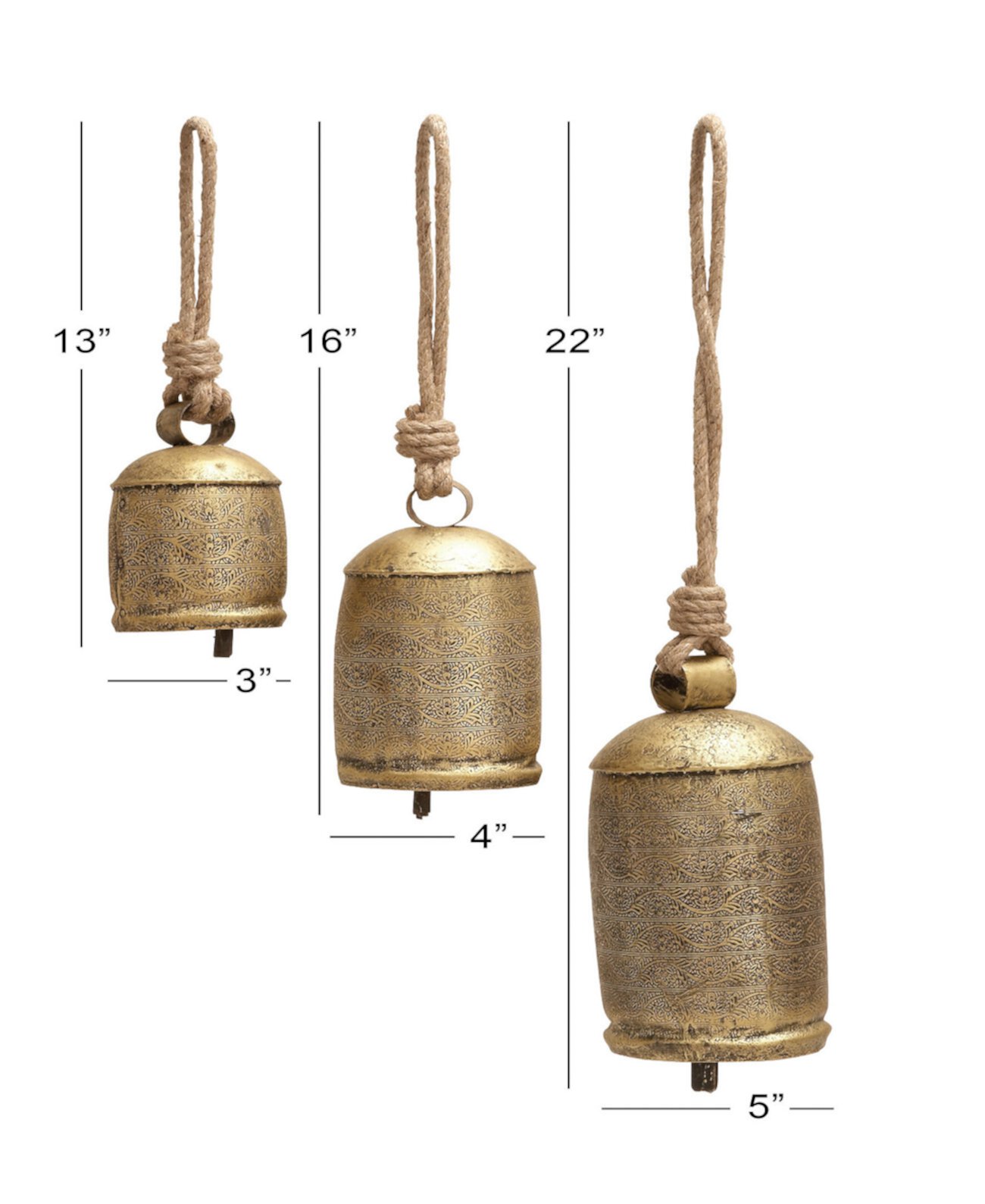 Rustic hanging cow bells