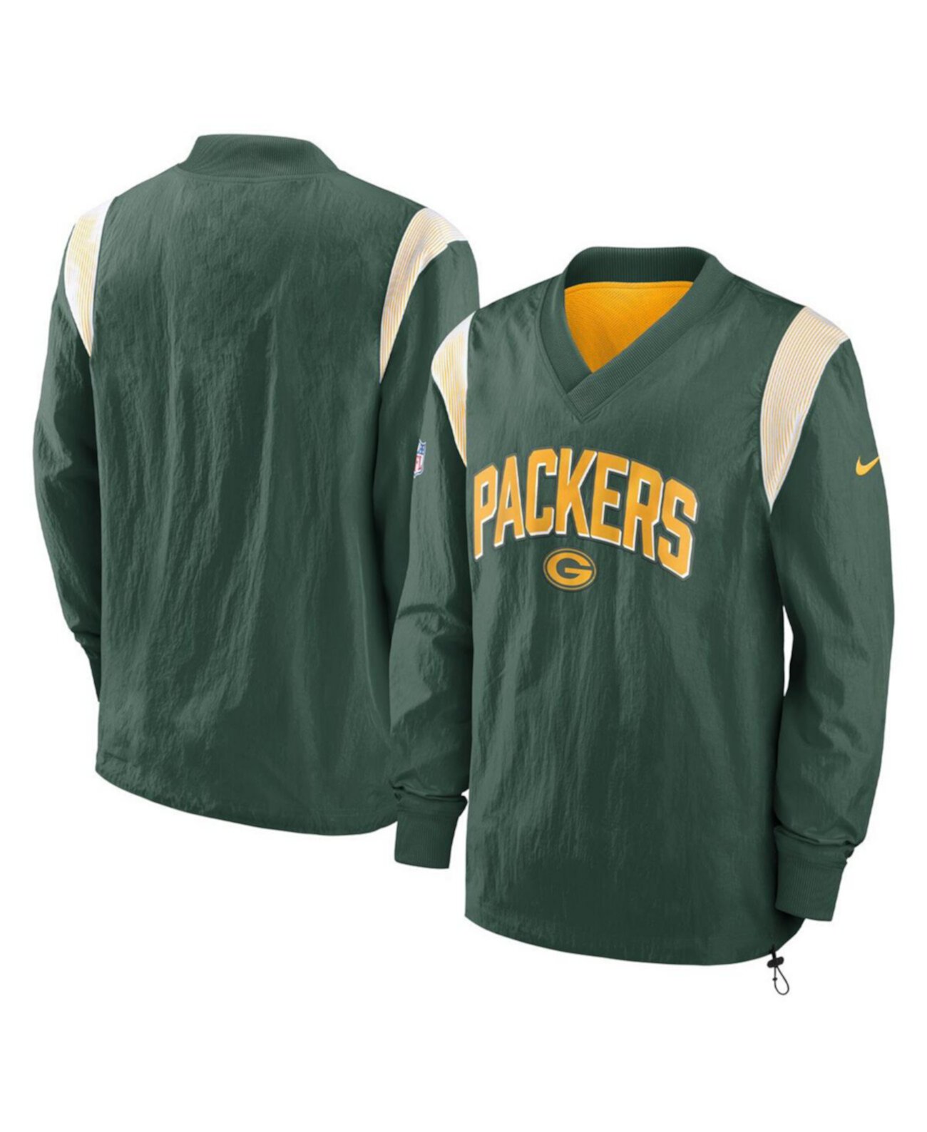 Мужская Ветровка Nike Green Bay Packers Sideline Athletic Stack V-Neck Pullover Nike