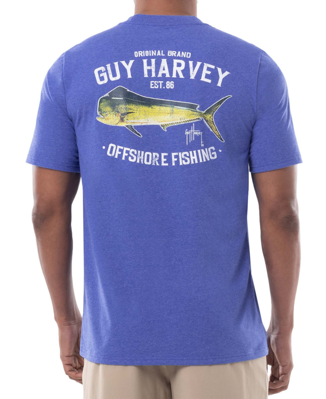 Мужская футболка с логотипом Threadcycled™ Offshore Fishing Logo Guy Harvey