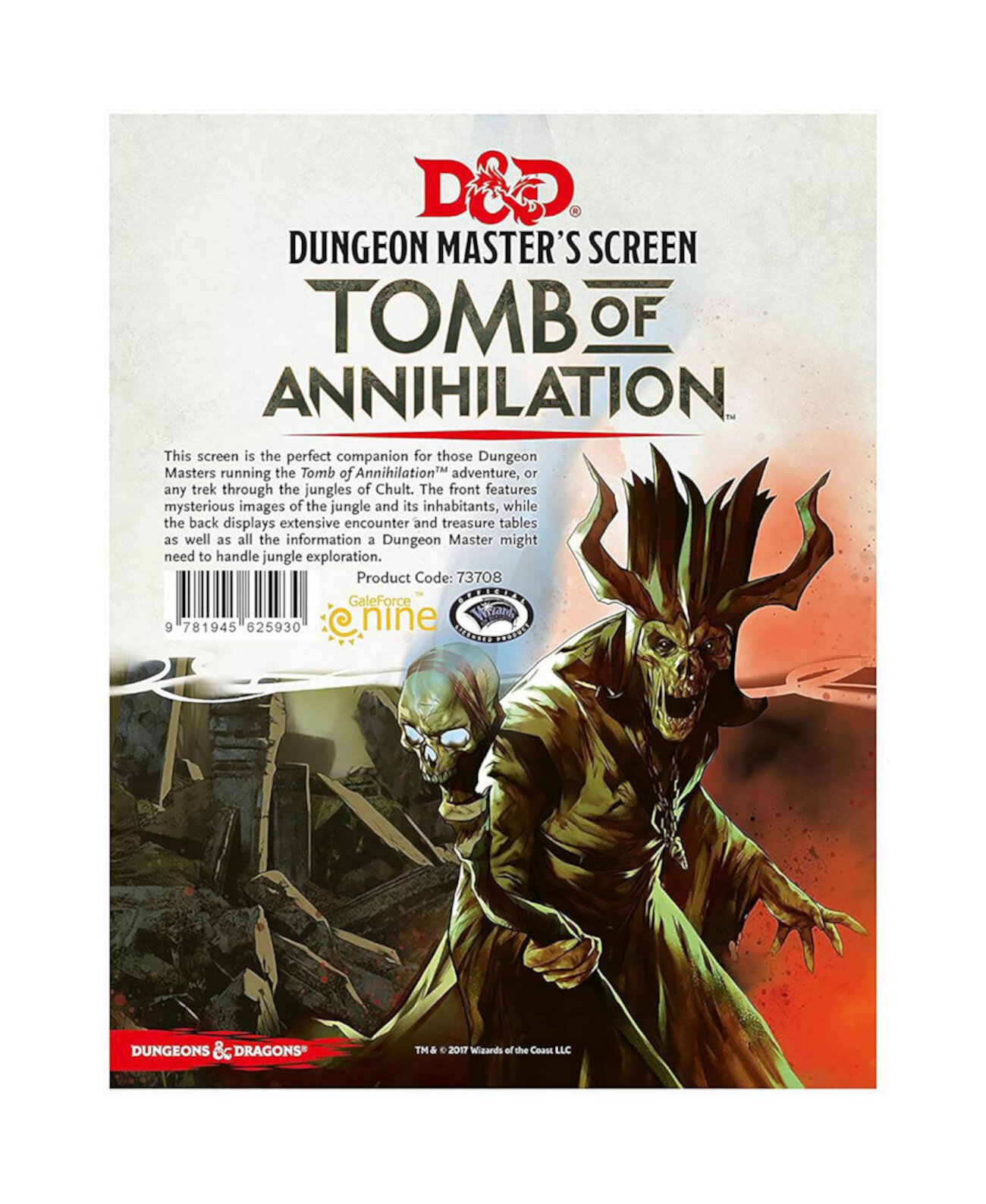 D D Tomb of Annihilation Экран мастера подземелий Настольная ролевая игра Экран DM Dungeons Dragons Dungeons & Dragons