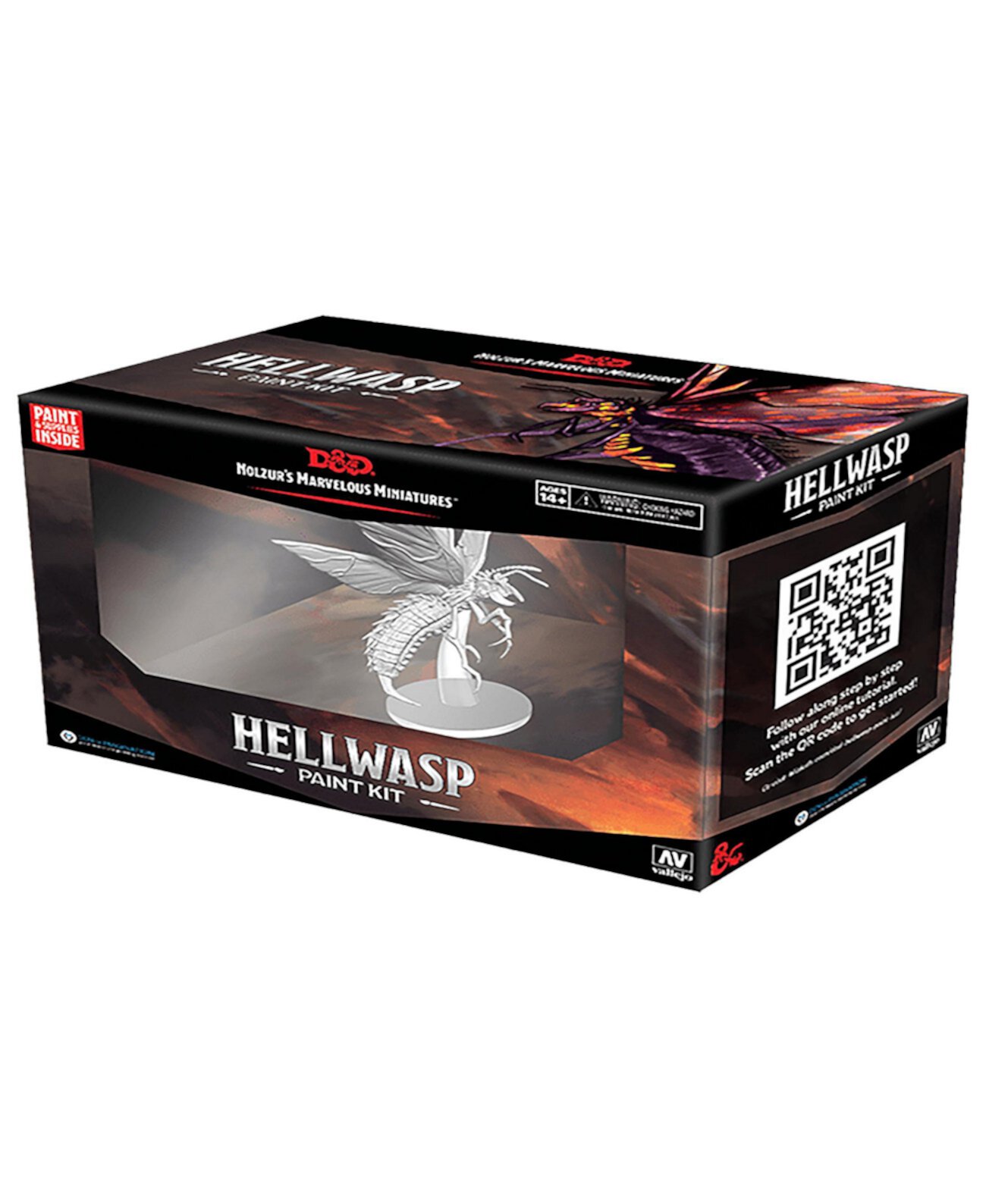 Dungeons and Dragons Чудесные миниатюры Nolzur's Hellwasp Paint Kit All in One Set, 12 шт. WizKids Games