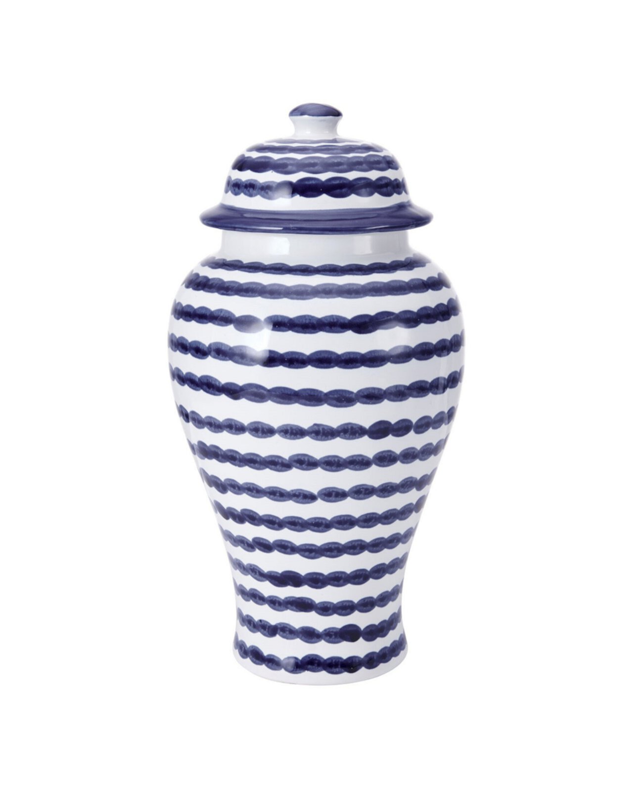 Stripe Ceramic Canister with Lid MIKASA