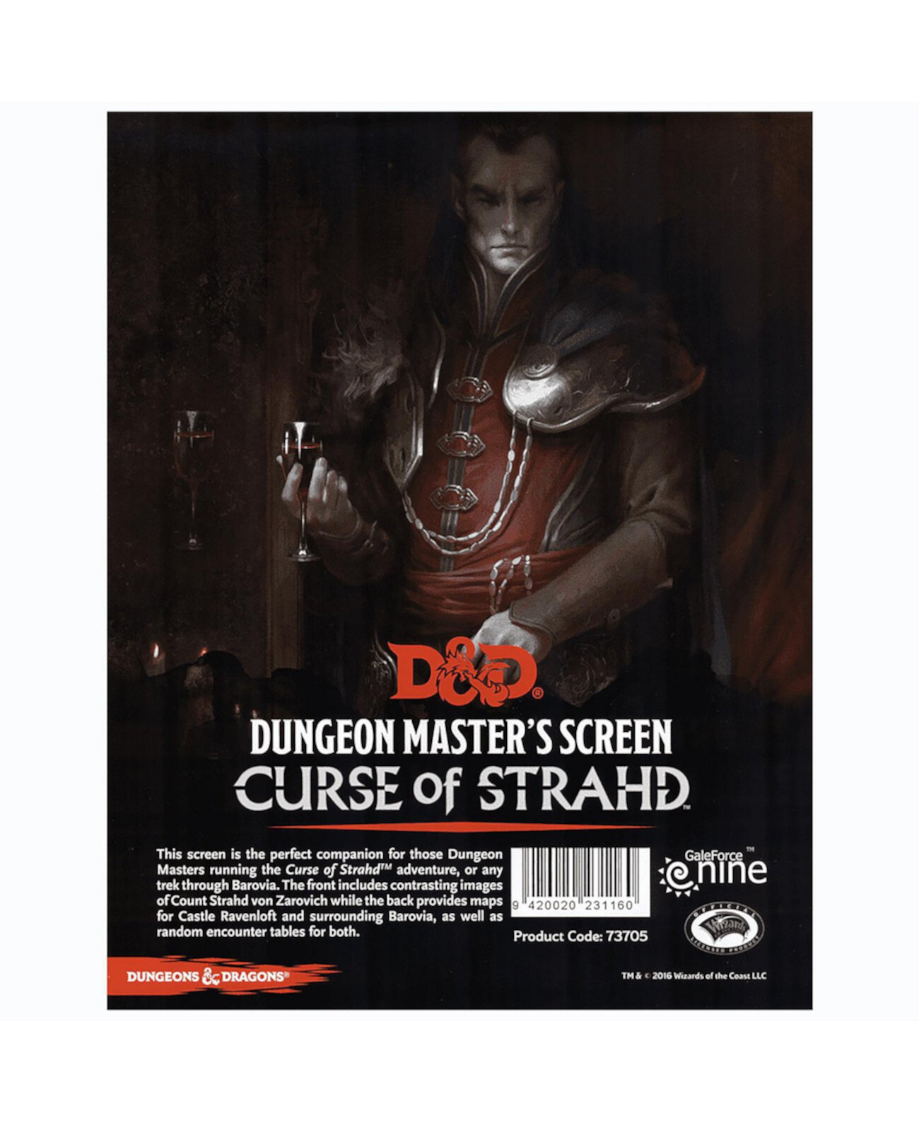 D D Curse of Strahd Dungeon Master's Screen Настольная RPG DM Screen Dungeons Dragons Dungeons & Dragons