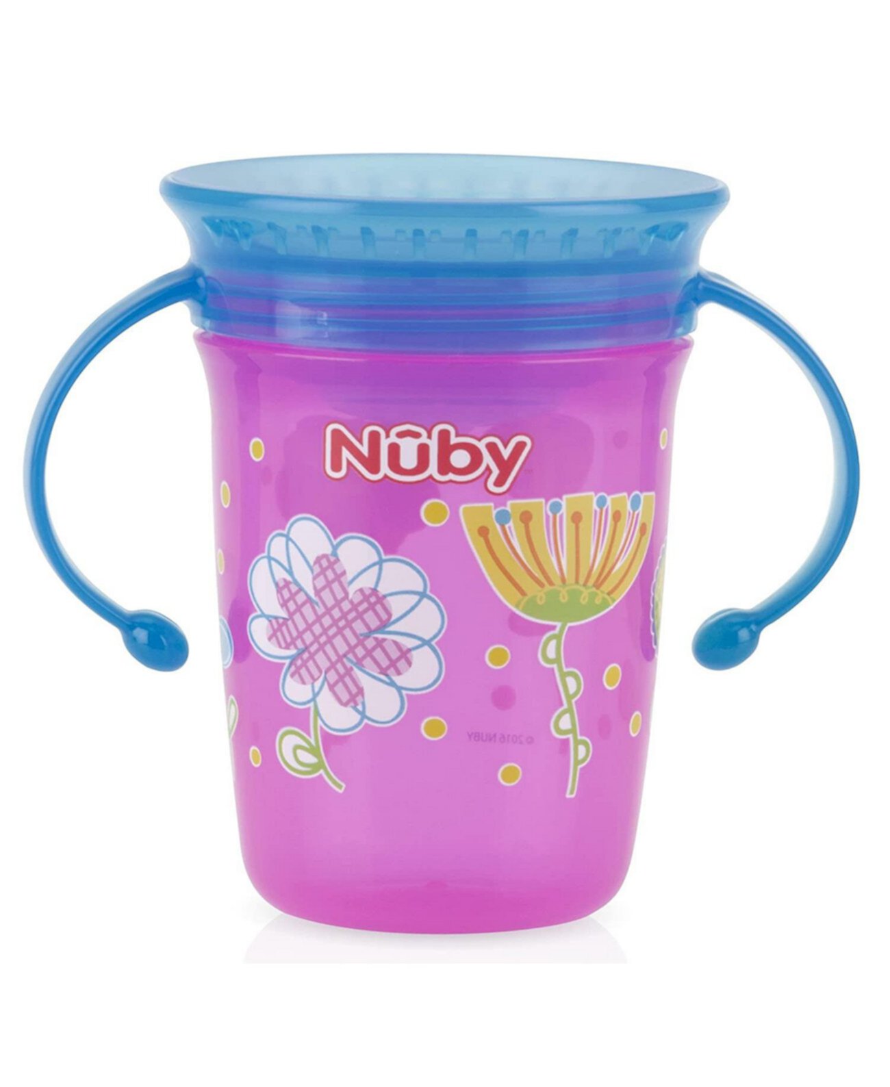 No Spill 2-Handle 360 Wonder Cup, Pink NUBY