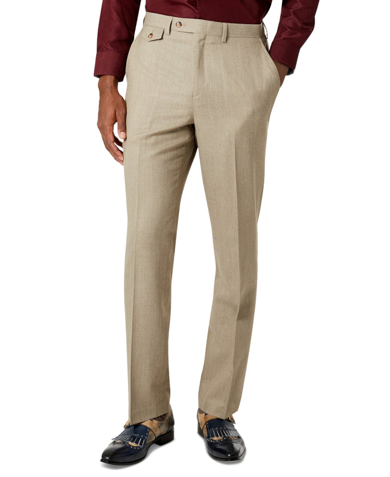 Мужские шерстяные брюки классического кроя Tayion Collection