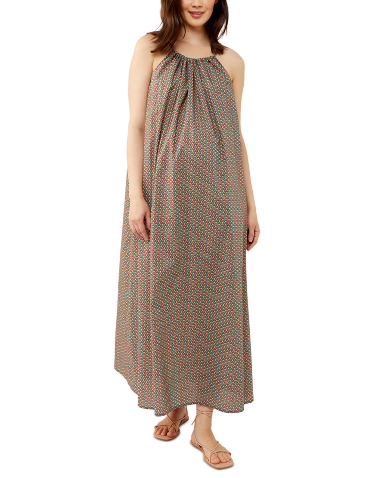 Макси-платье для беременных с лямкой на шее Pietro Brunelli
