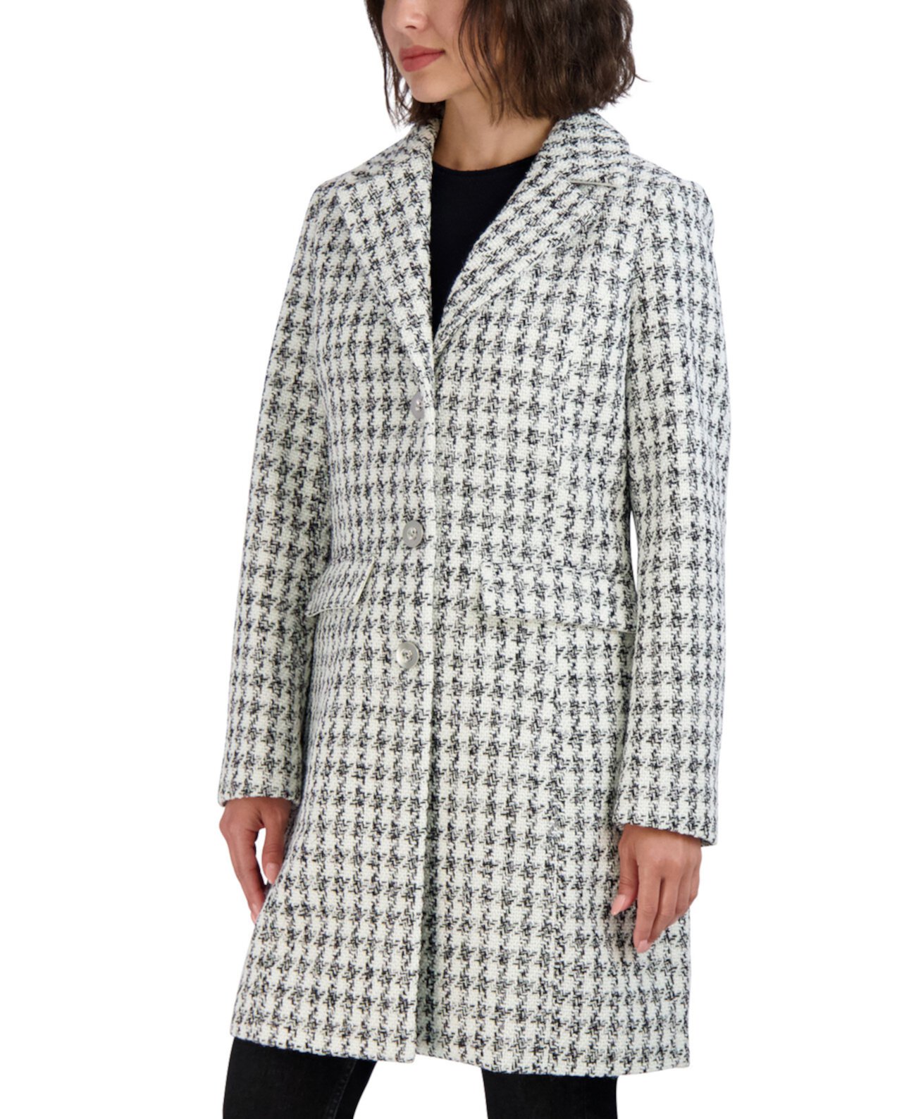 Женское твидовое пальто Walker Laundry by Shelli Segal