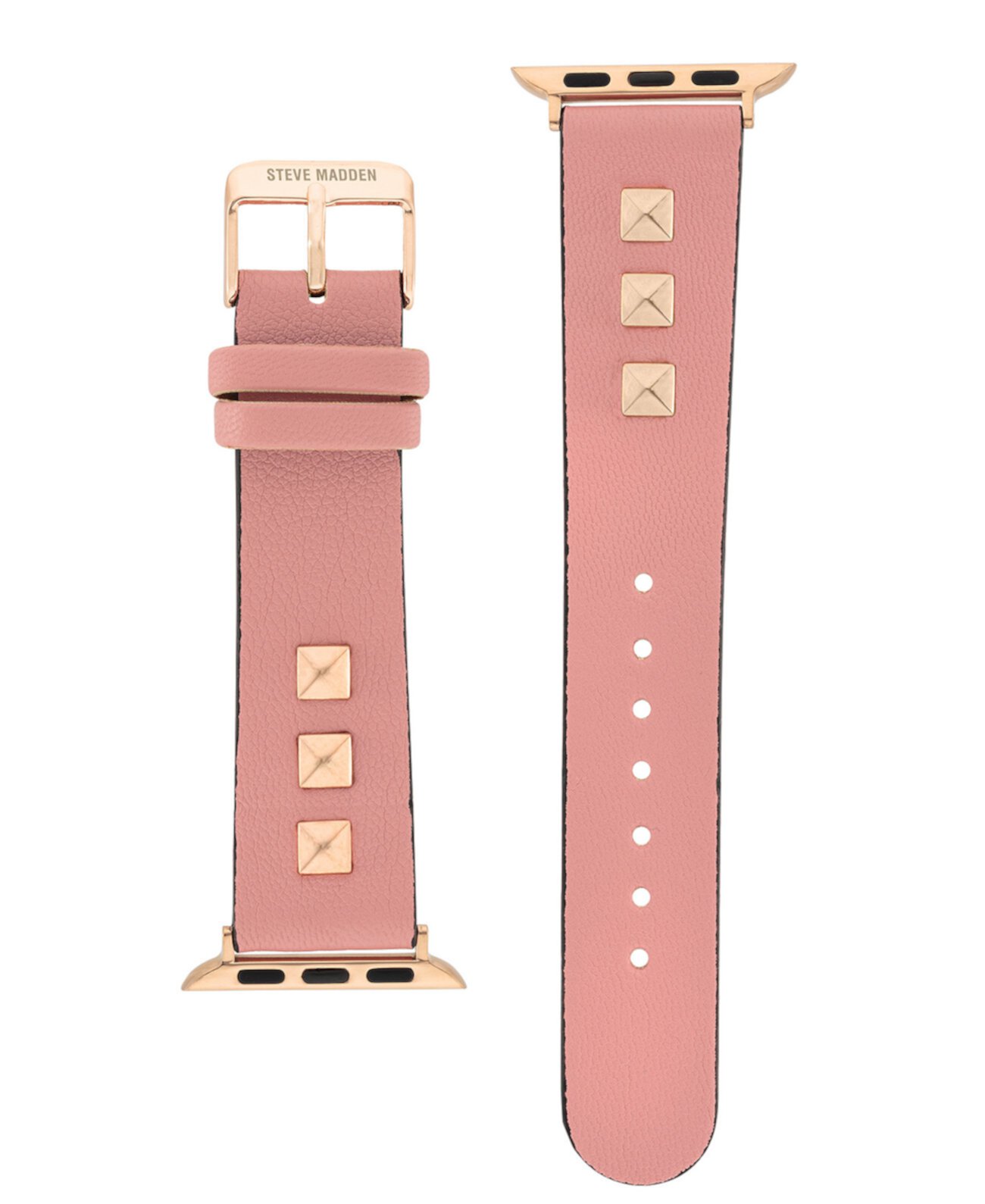 Женский розовый ремешок из искусственной кожи с заклепками, совместимый с Apple Watch диаметром 38/40/41 мм Steve Madden