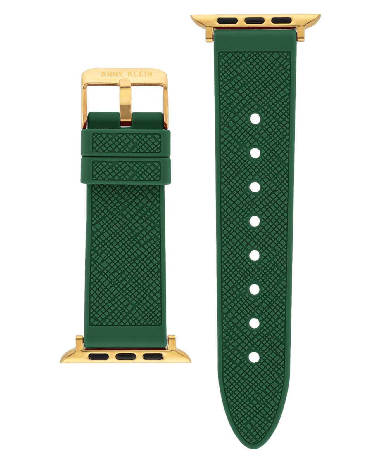 Женский зеленый текстурированный силиконовый ремешок, совместимый с Apple Watch диаметром 38/40/41 мм Anne Klein