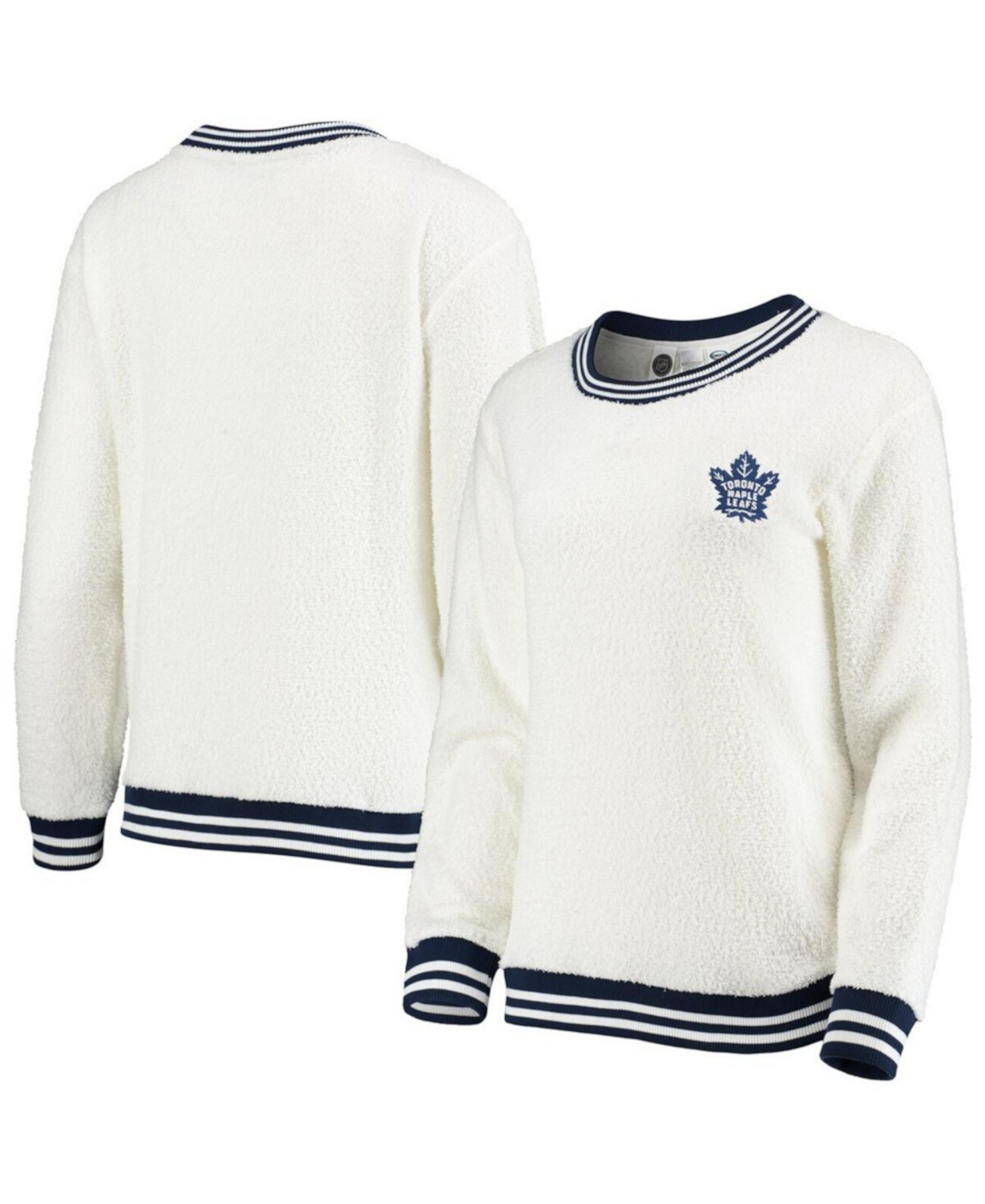 Женский пуловер Toronto Maple Leafs из мягкого флиса Sherpa с длинным рукавом и вышивкой Granite Concepts Sport