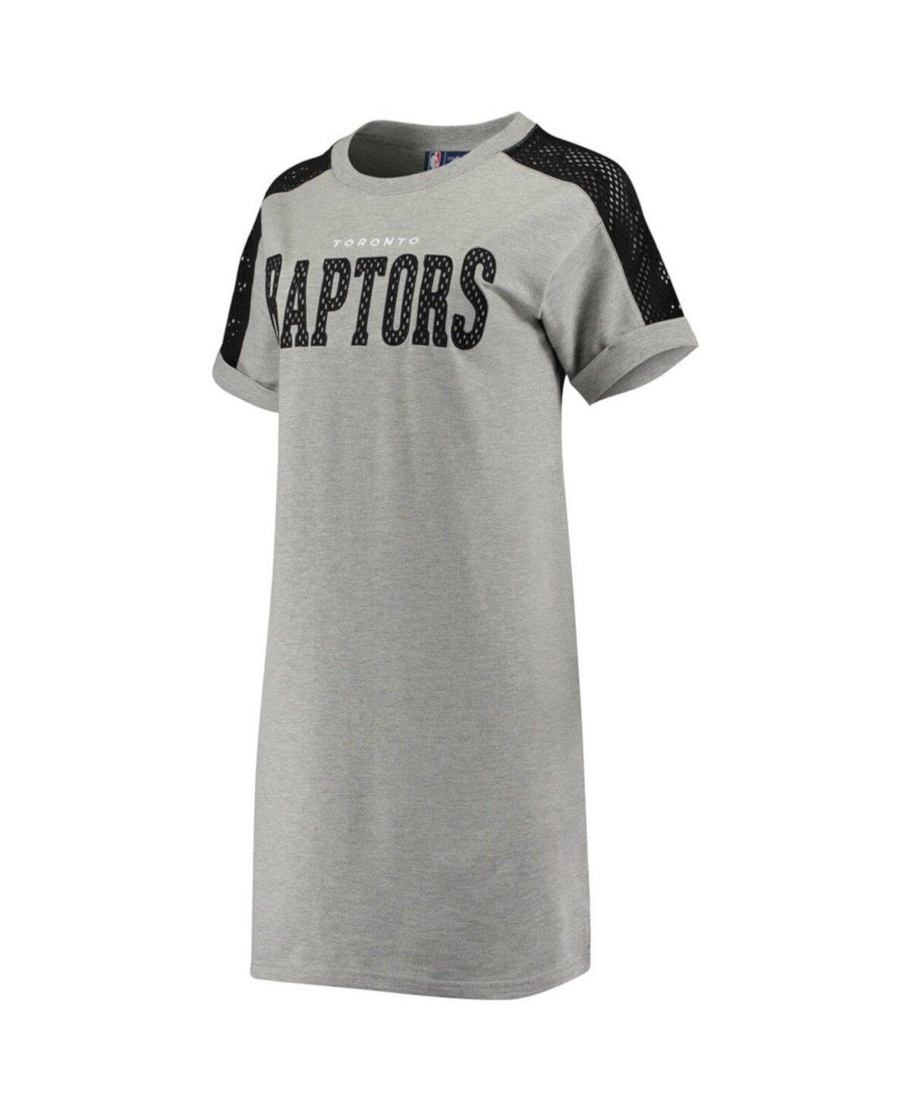 Женское серо-черное межсезонное платье-кроссовки Toronto Raptors из френч терри G-III