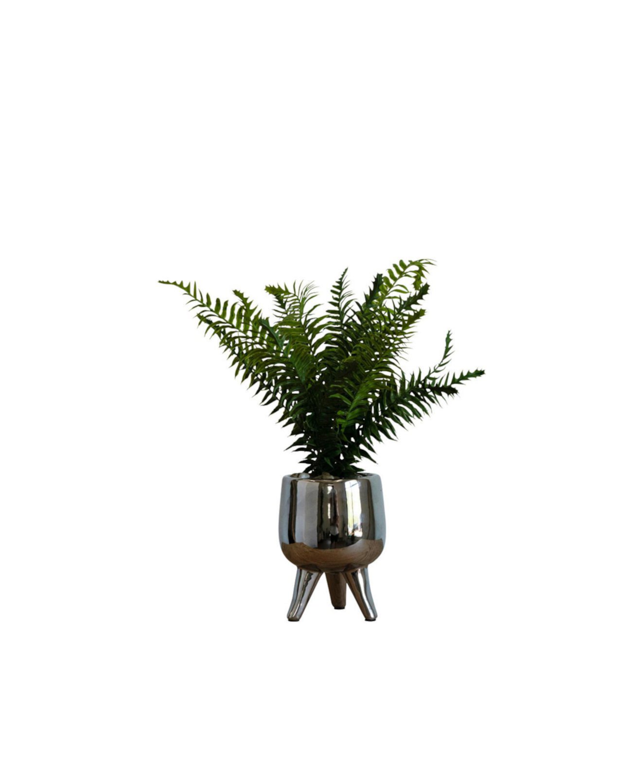 Desktop Artificial Palm in Decorative Ceramic Pot, 17" Nature's Elements