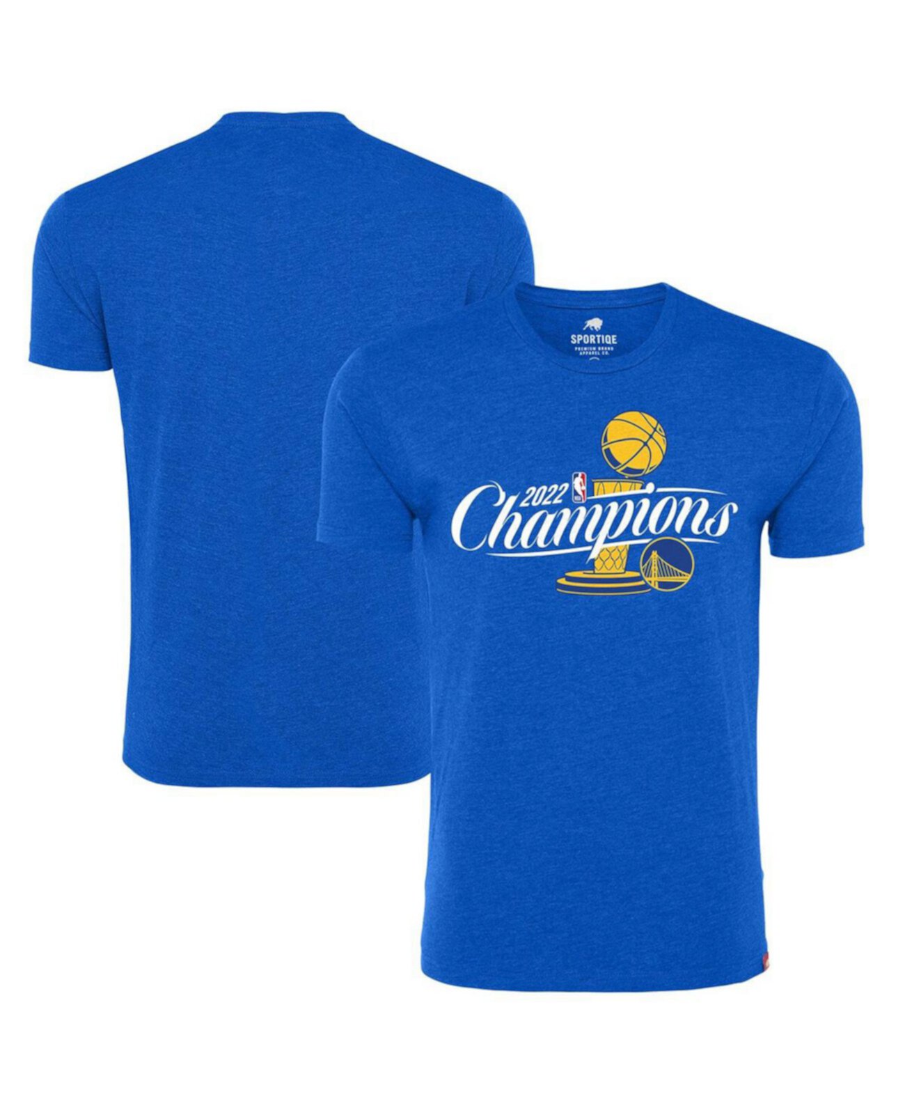 Мужская футболка Royal Golden State Warriors 2022 NBA Finals Champions с официальным логотипом Davis Sportiqe