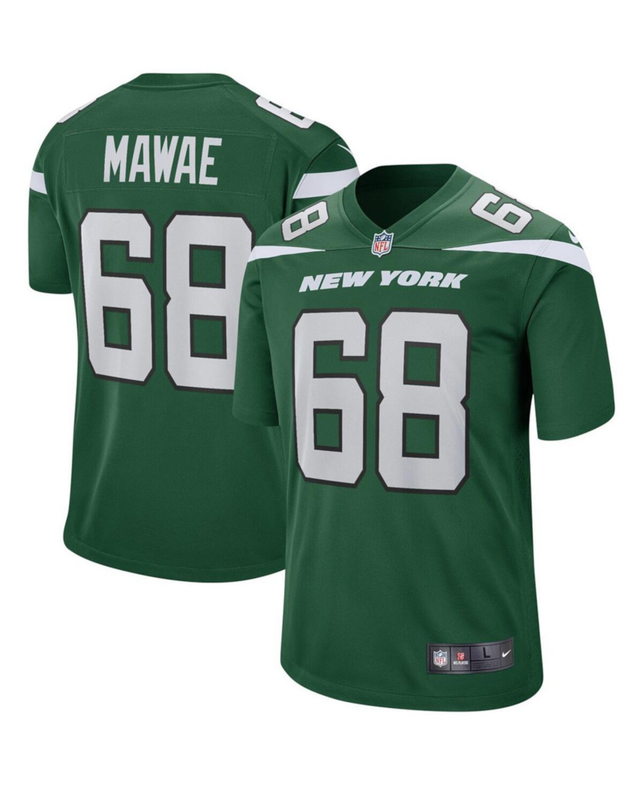 Мужское Джерси Nike Kevin Mawae Gotham Green New York Jets Nike