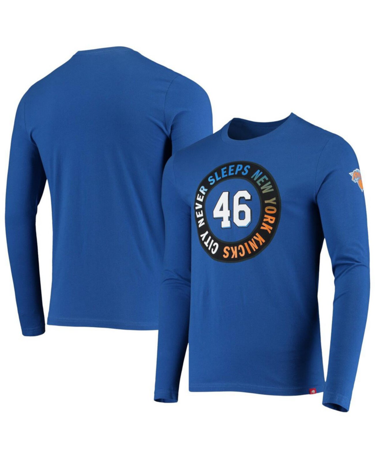 Men's Blue New York Knicks 2020/21 City Edition Comfy Long Sleeve T-shirt Sportiqe