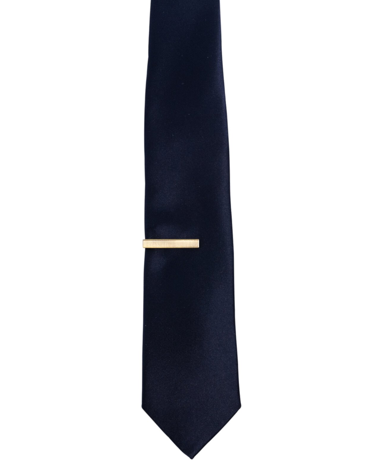 Мужской однотонный галстук и 1-дюймовая перекладина для галстука CONSTRUCT