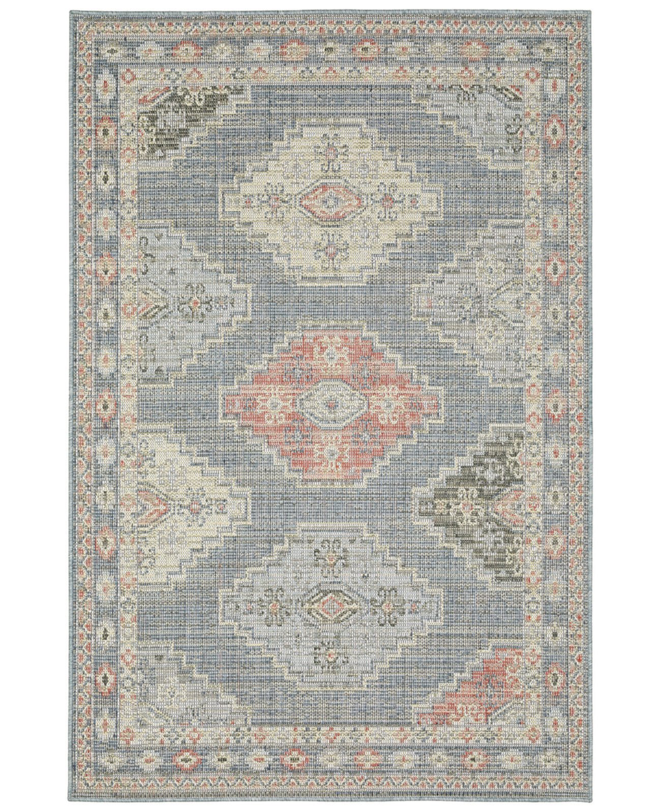 Классический коврик для улицы из полипропилена Nicosia 3'3" x 5', многоцветный JHB Design