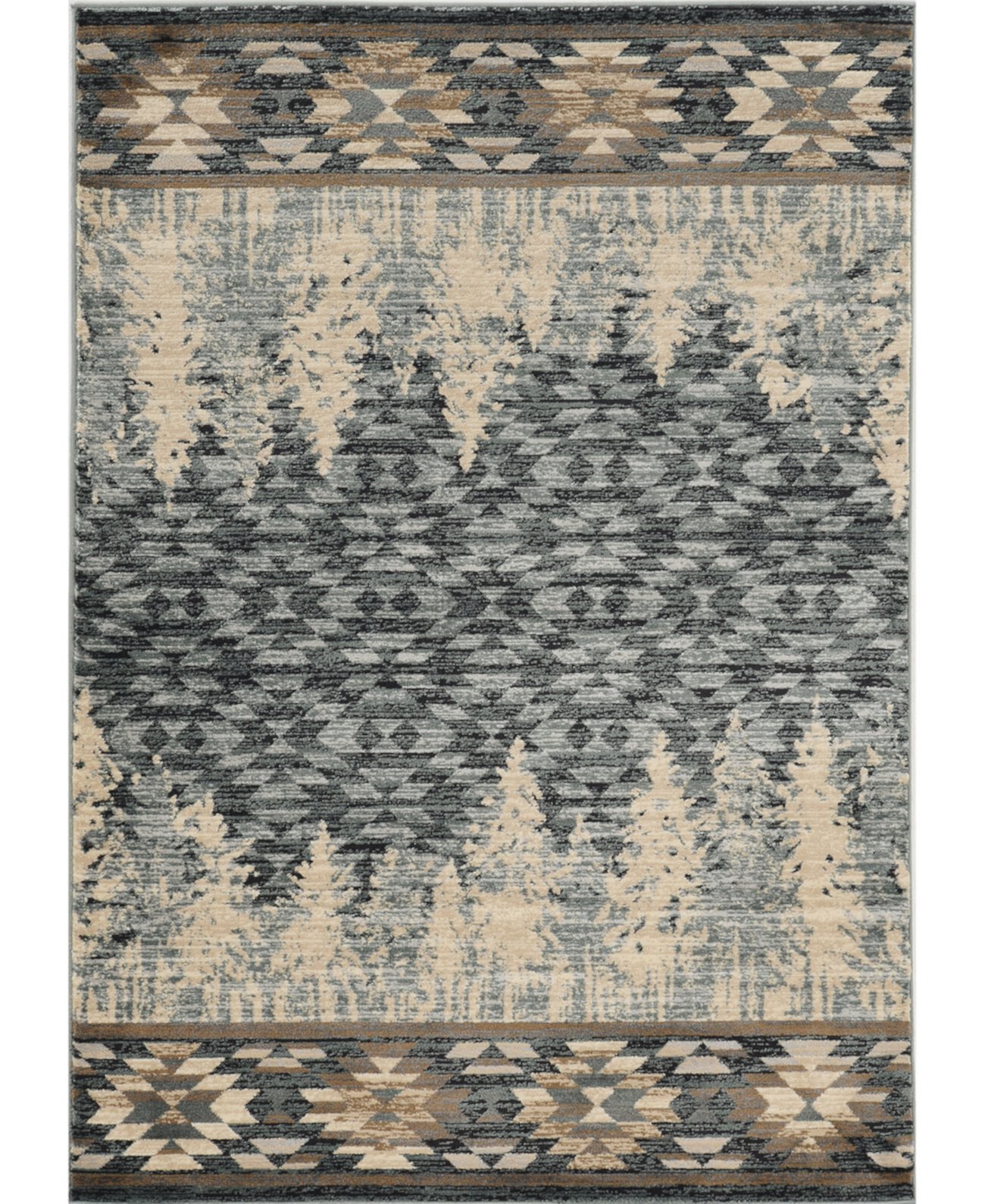 Коврик Chester 3'3" x 5'3", с Tribal узором для дома, 100% полипропилен KAS New York