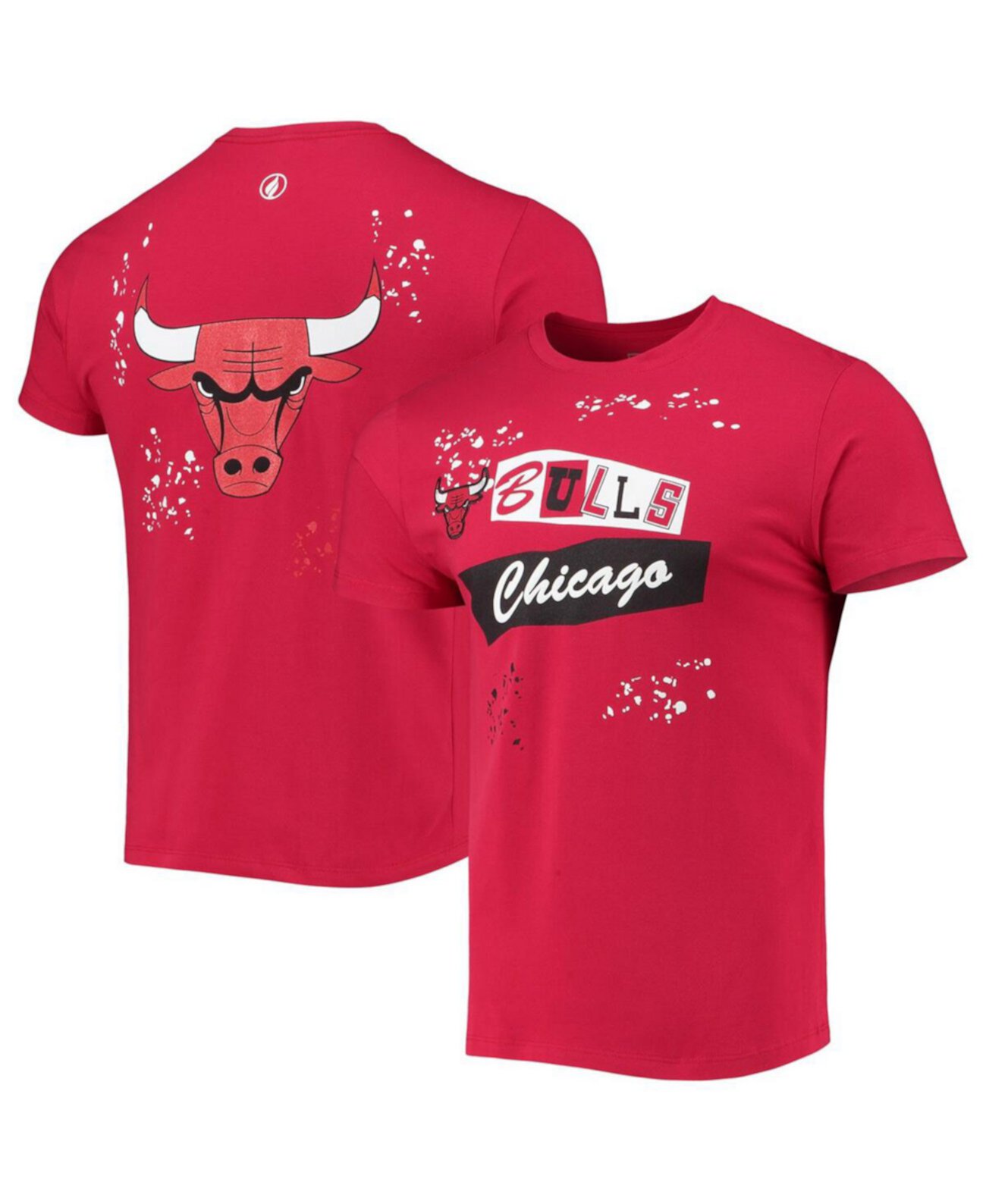 Мужская футболка Red Chicago Bulls Confetti FISLL