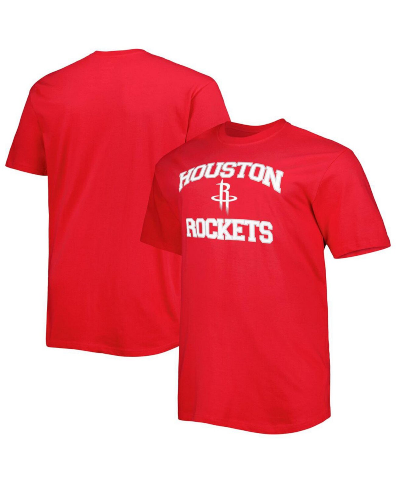 Мужская красная футболка Houston Rockets Heart and Soul из 100% хлопка с короткими рукавами Profile