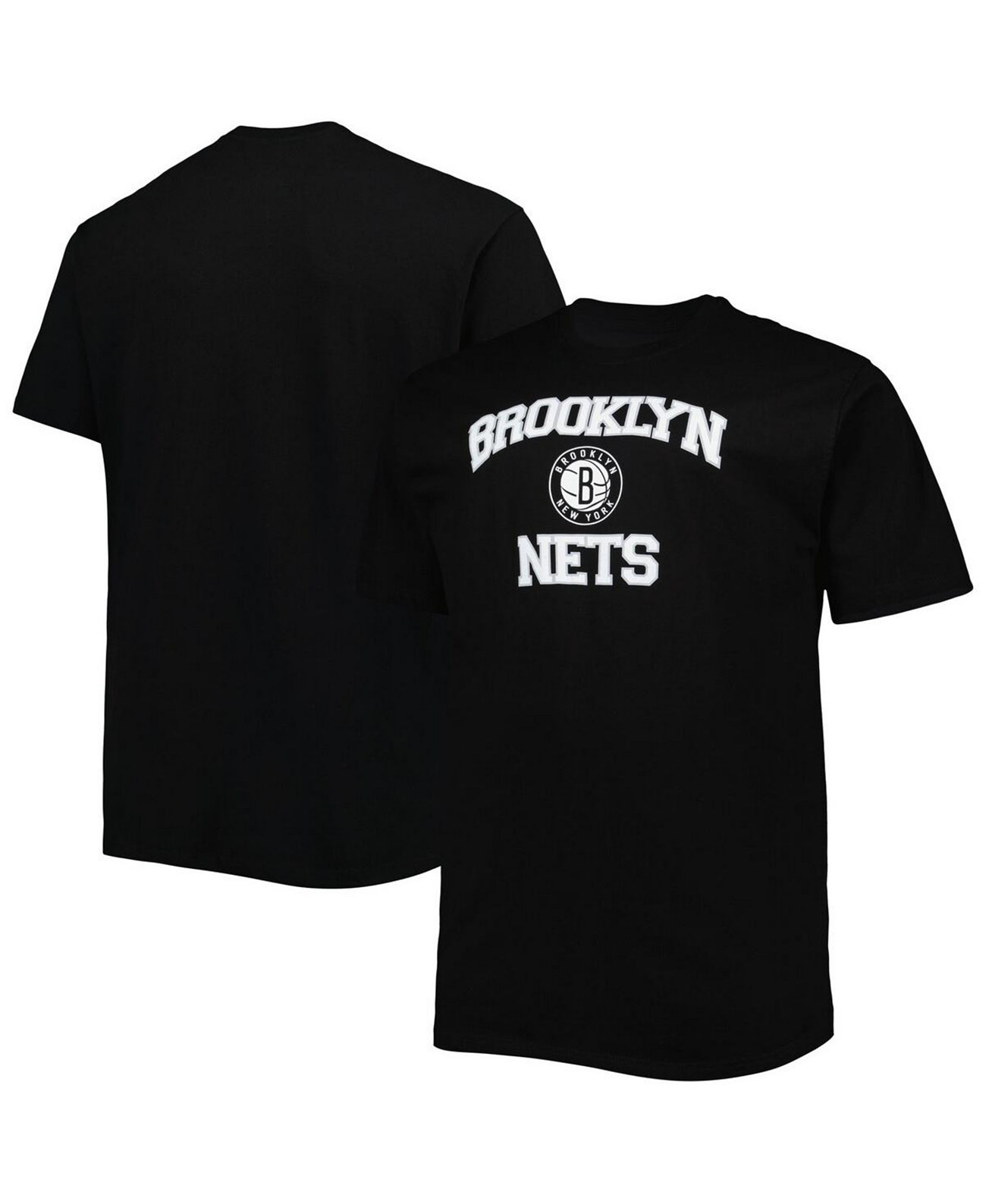 Мужская черная футболка Brooklyn Nets Heart and Soul из мягкого хлопка Profile