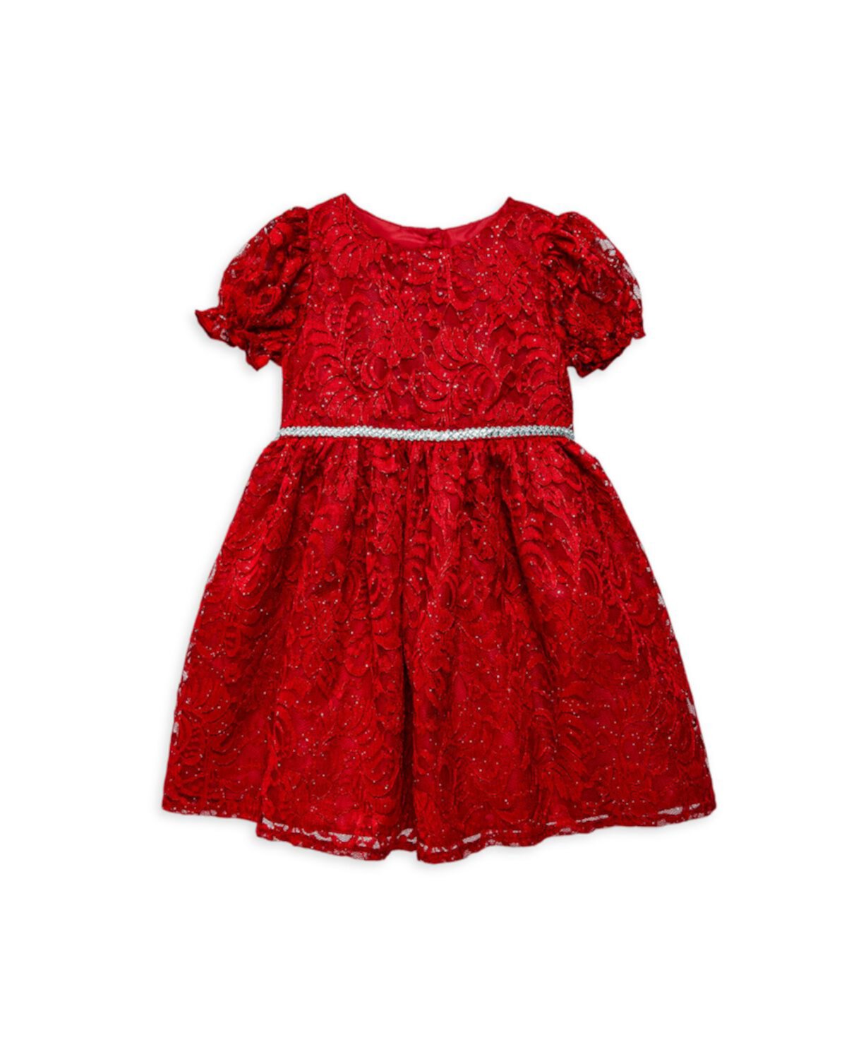 Кружевное платье с украшением для маленькой девочки Purple Rose