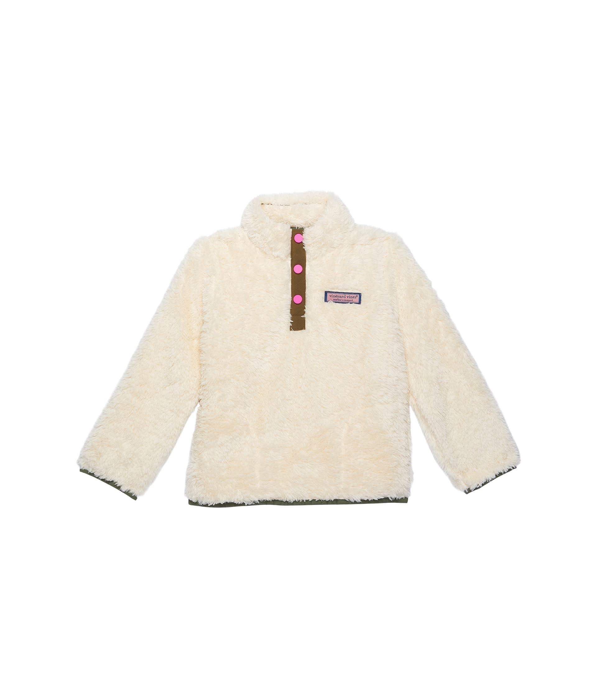 Пуловер с планкой на пушистых кнопках (для малышей/маленьких детей/больших детей) Vineyard Vines Kids