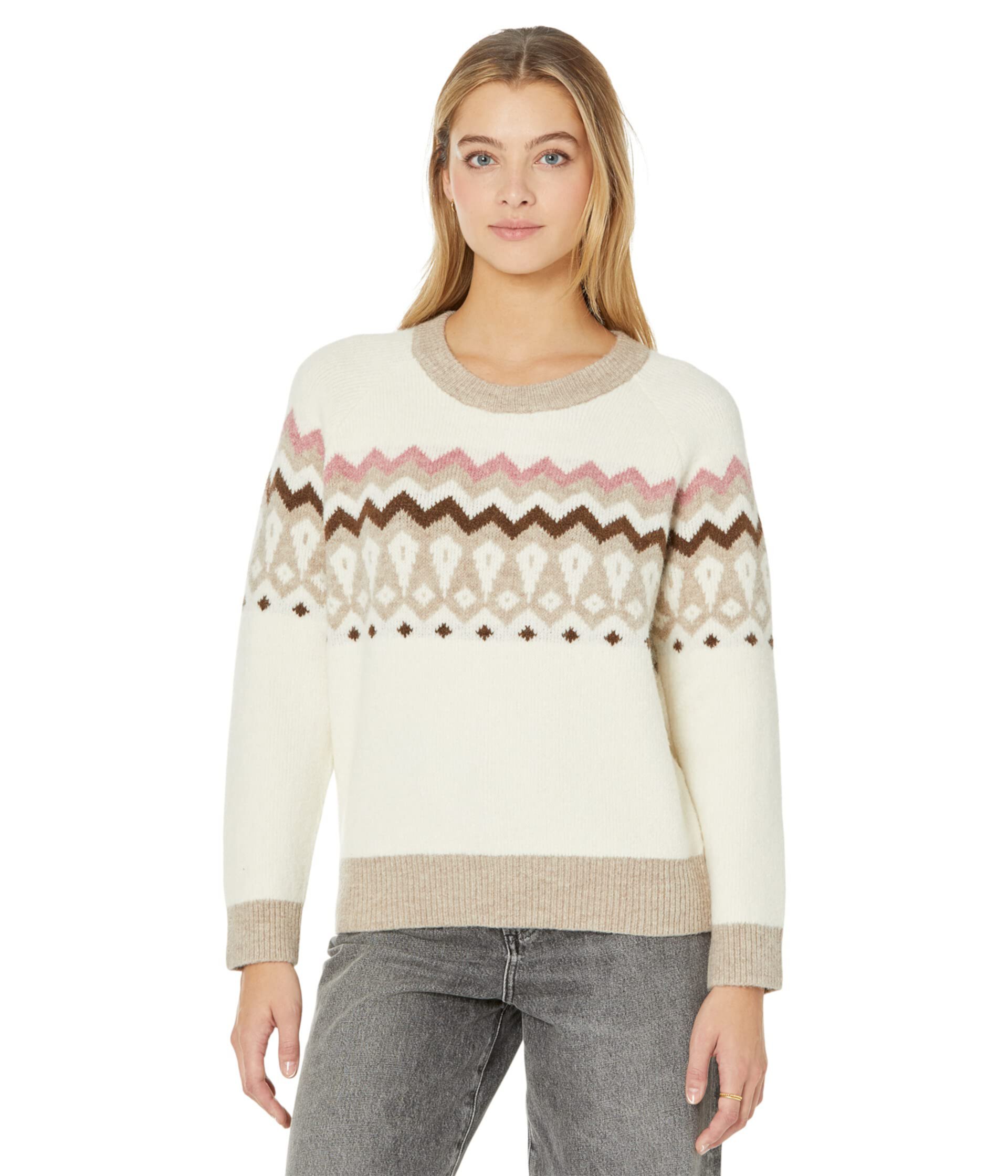 Пуловер с круглым вырезом Selena Fair Isle Madewell