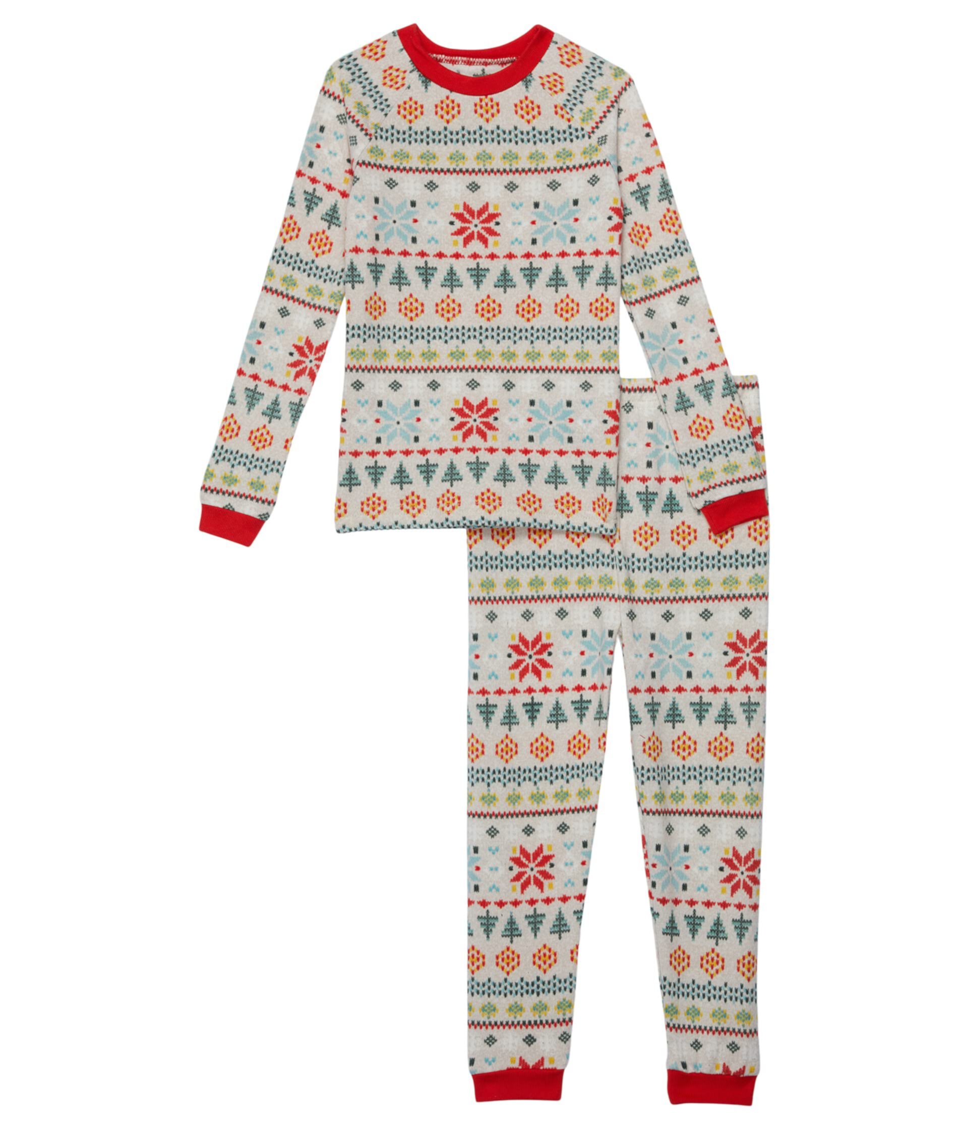 Длинная пижама Nordic Fair Isle (для малышей) Pajamarama