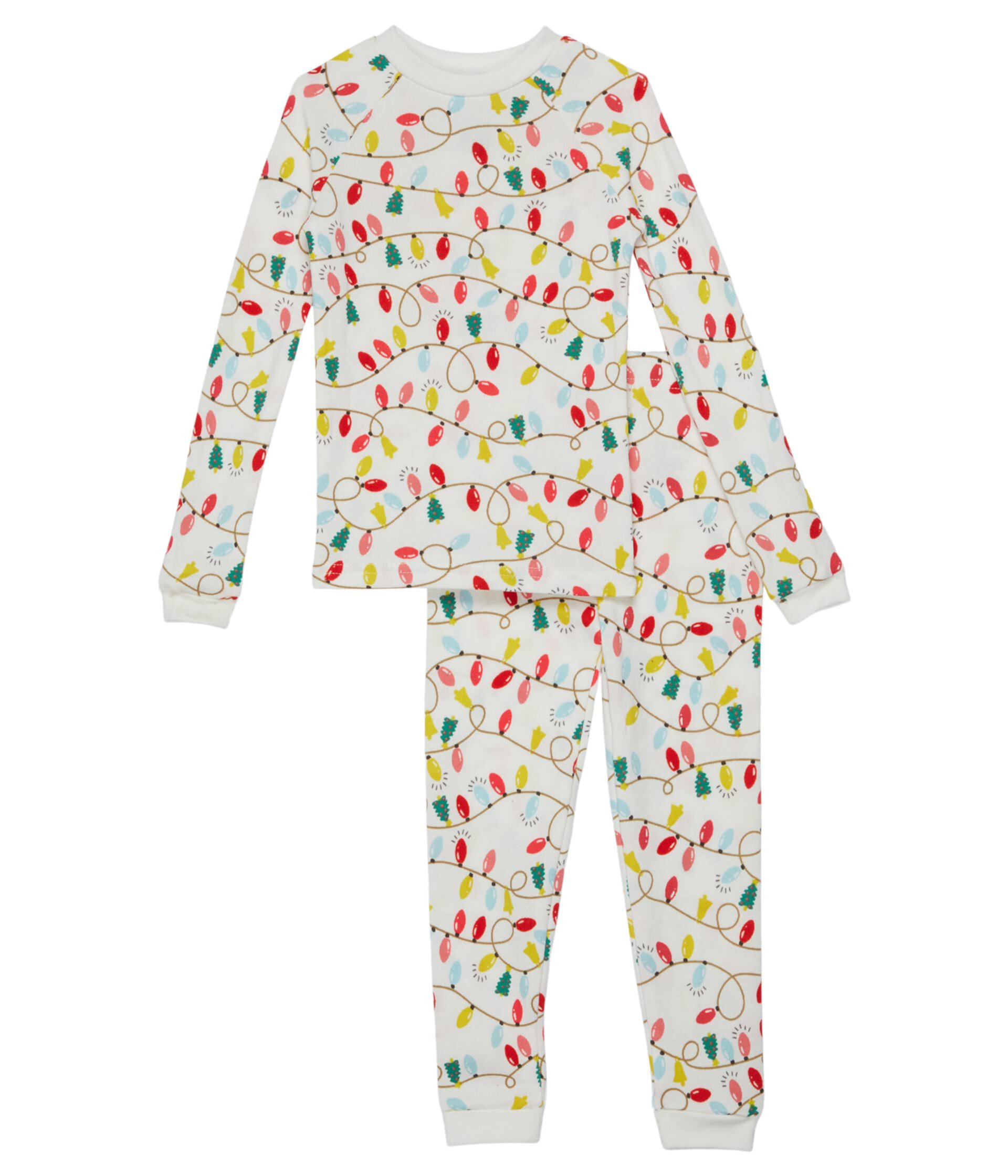Длинная пижама Christmas Lights (Маленькие дети/Большие дети) Pajamarama