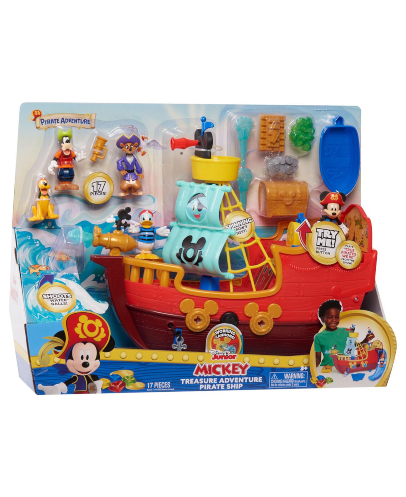 Набор пиратских кораблей, 15 предметов Mickey Mouse