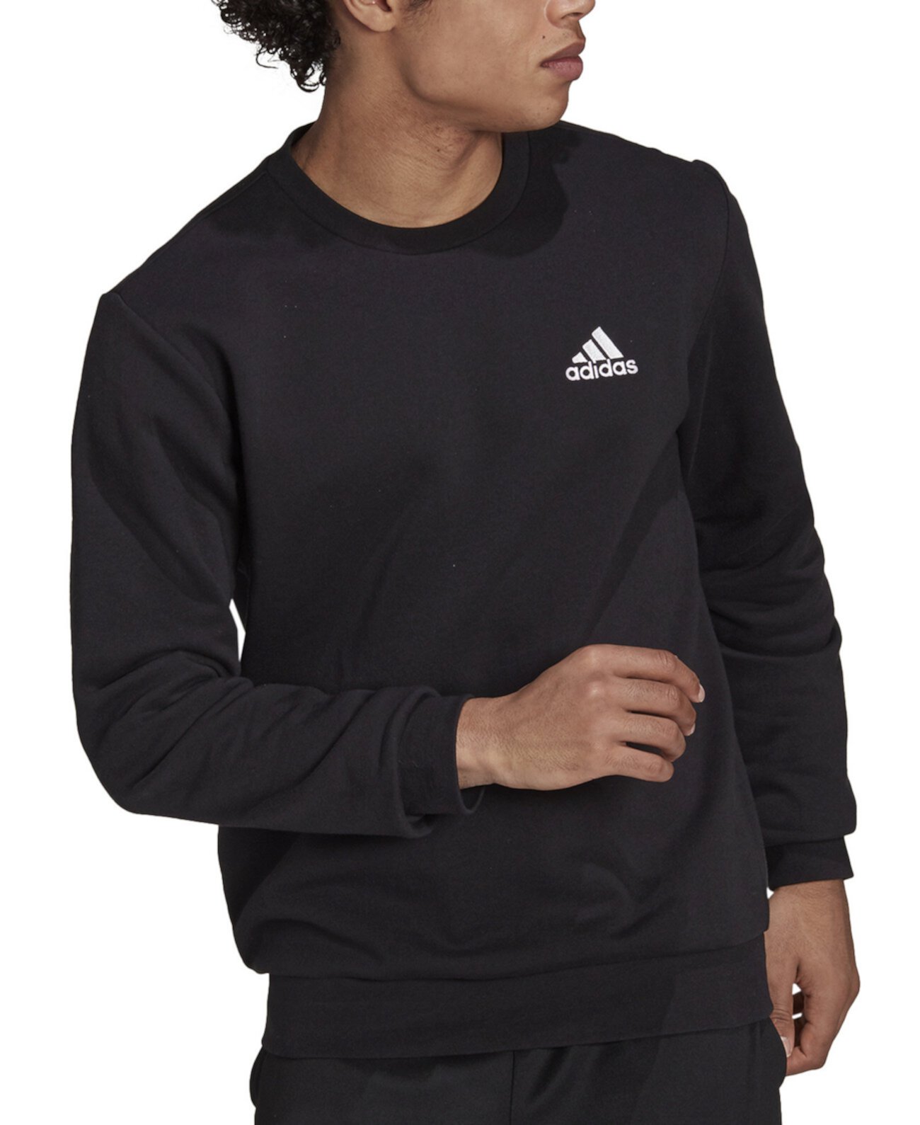 Худи Adidas Feel Cozy Essentials с вышитым логотипом из мягкого флиса, классическая посадка Adidas