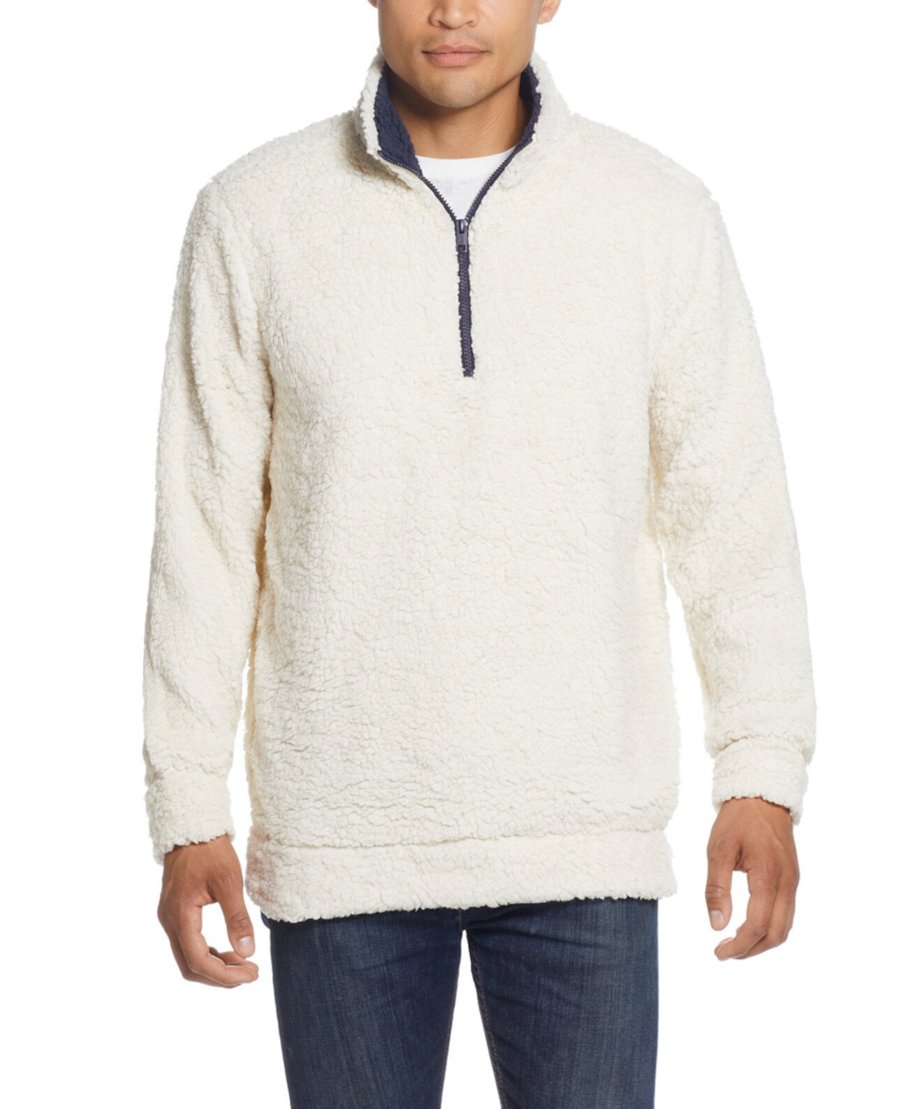Мужской пуловер с молнией в четверть шерпа Weatherproof Vintage