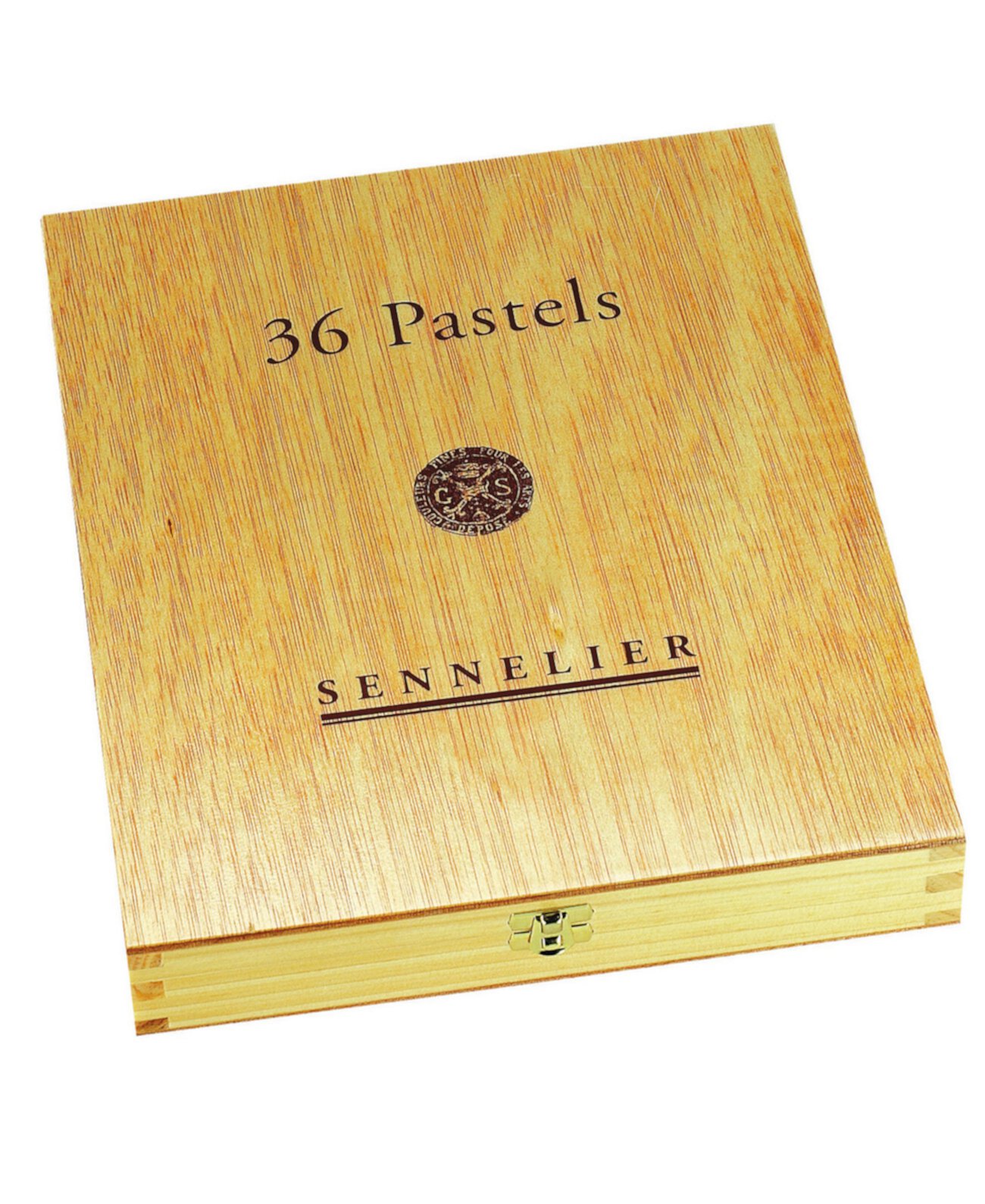 Очень мягкая пастельная деревянная коробка с полным набором цветов из 36 предметов Sennelier