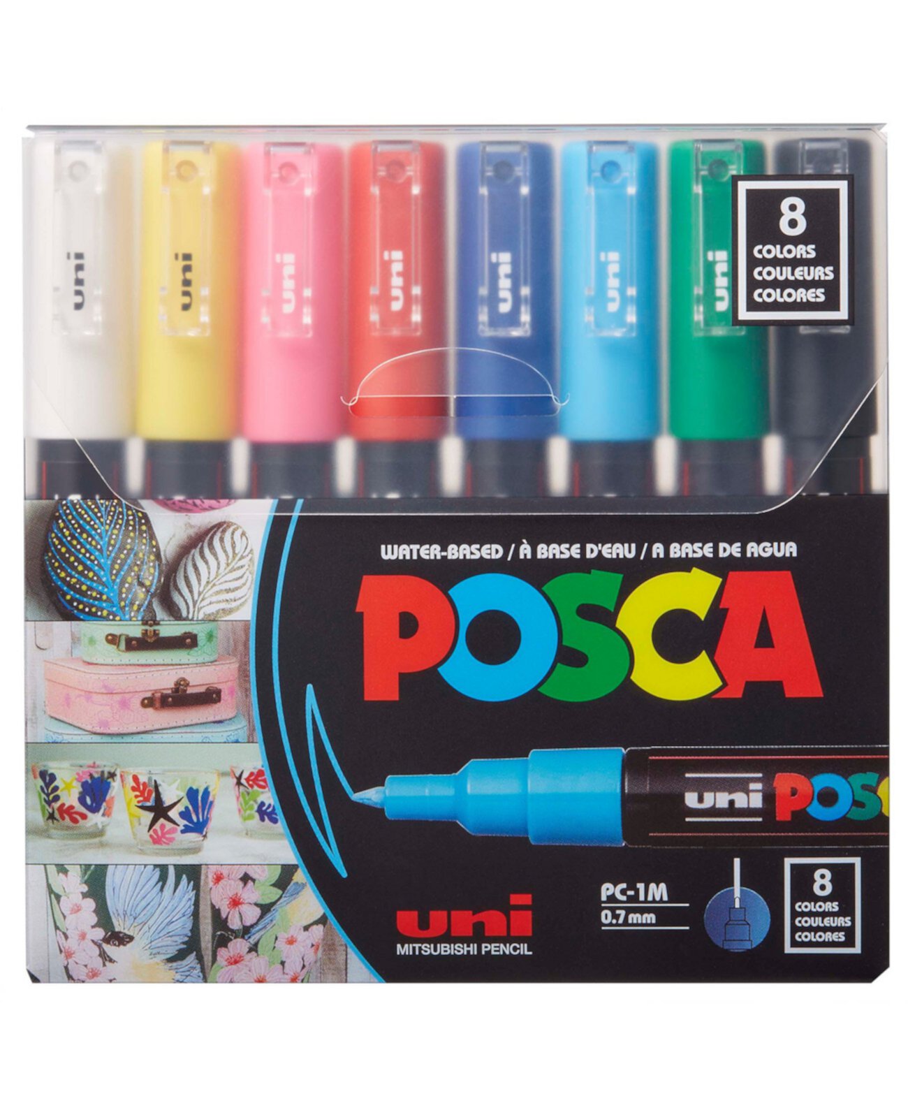 Набор маркеров Color Paint Extra Fine, 8 шт., 1 мл POSCA