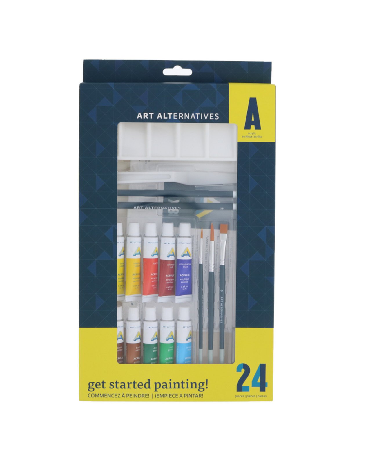 Get Started Acrylic Paint 24 Piece Set Art Alternatives