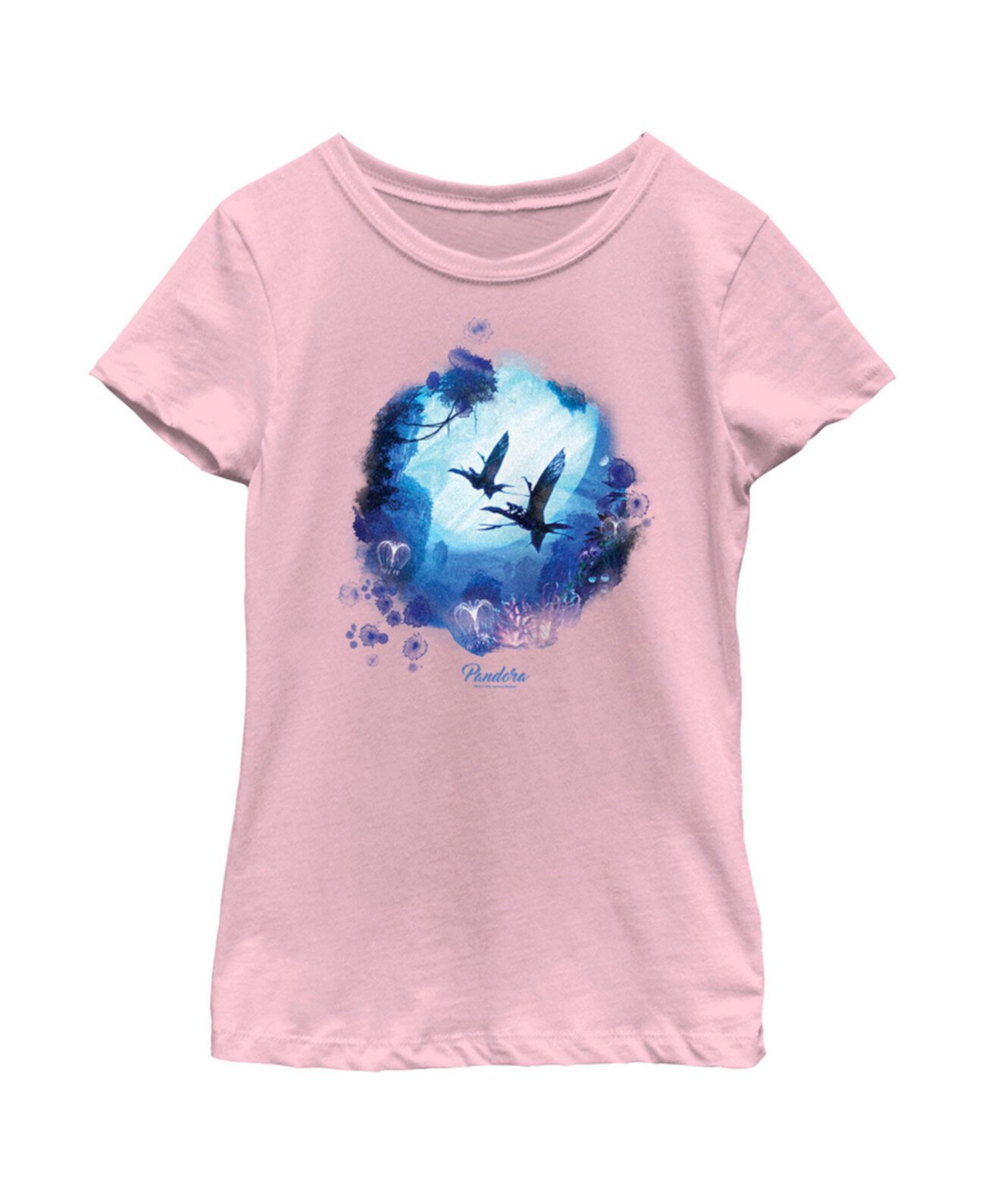 Girl's Avatar: The Way of Water Pandora Flying Logo Child T-Shirt 20th Century Fox