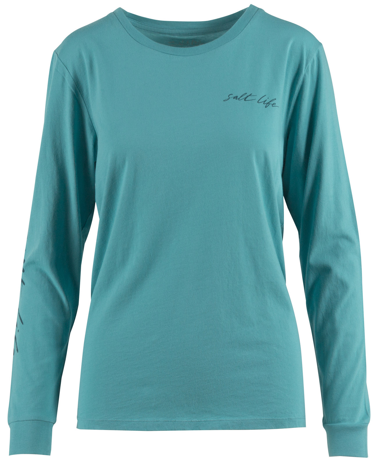 Женская хлопковая футболка с длинными рукавами и графическим принтом Oasis Palm Salt Life