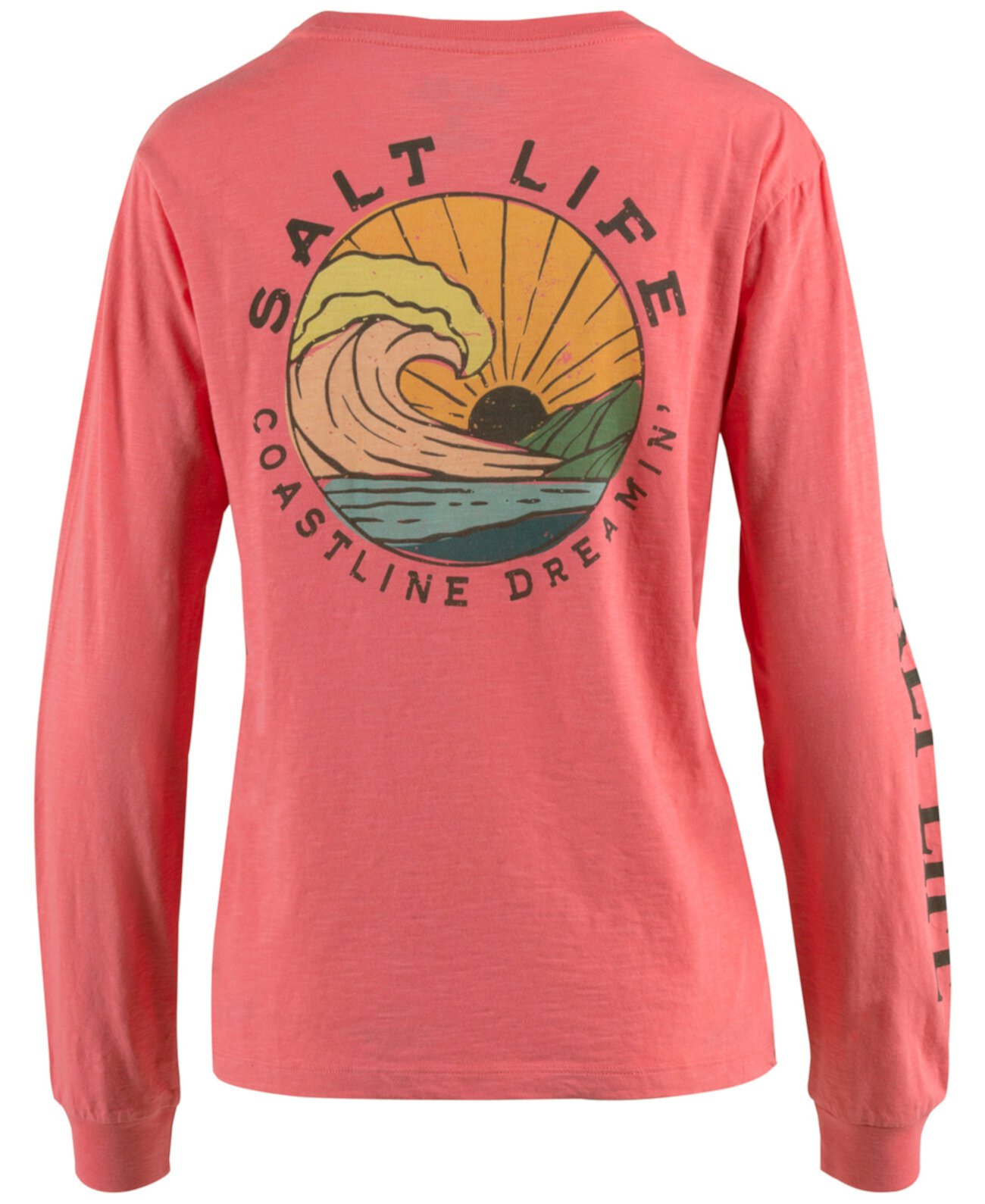 Женская хлопковая футболка с графикой Coastline Dreamin' Salt Life
