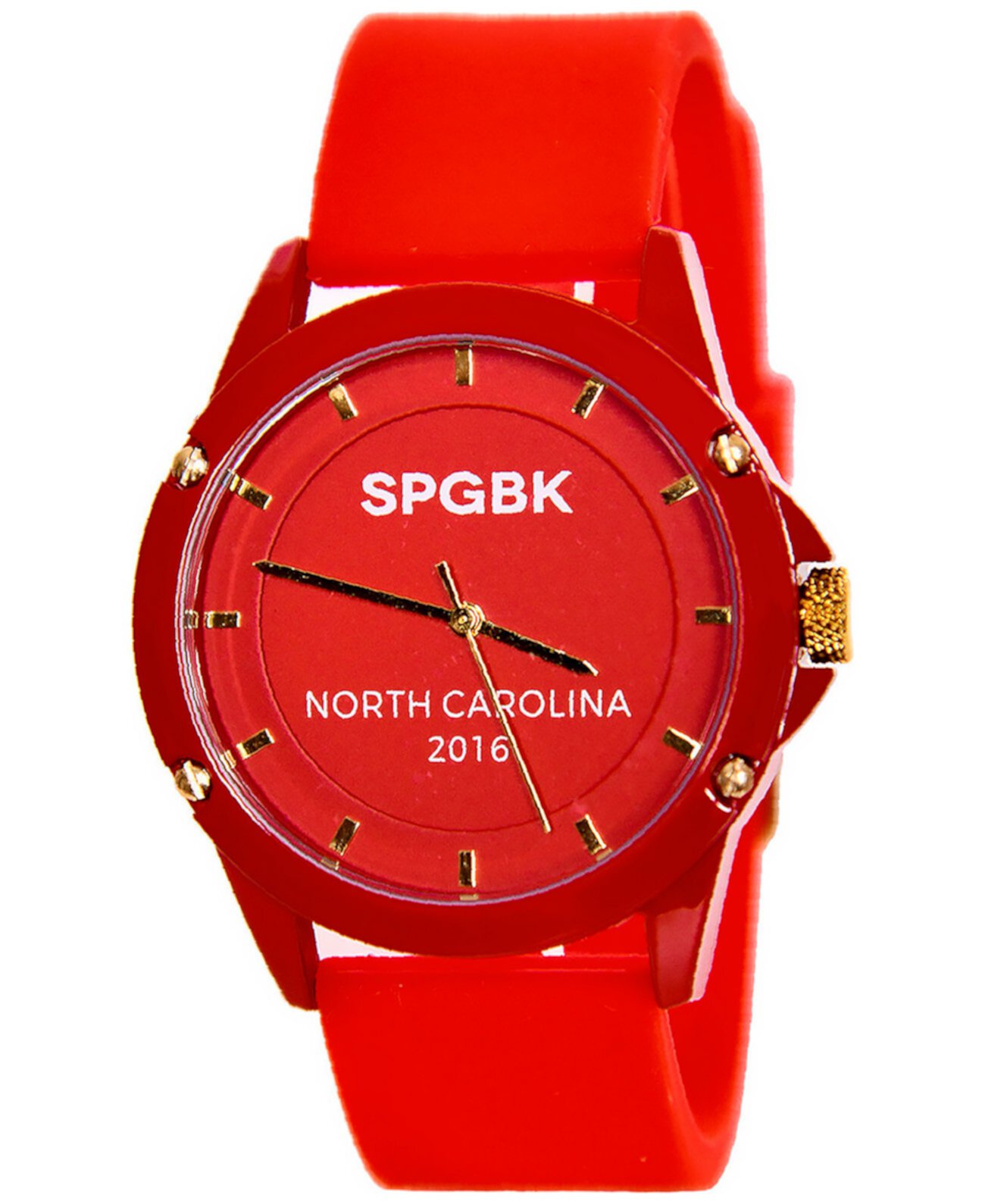 Часы унисекс 71st с красным силиконовым ремешком, 44 мм SPGBK Watches