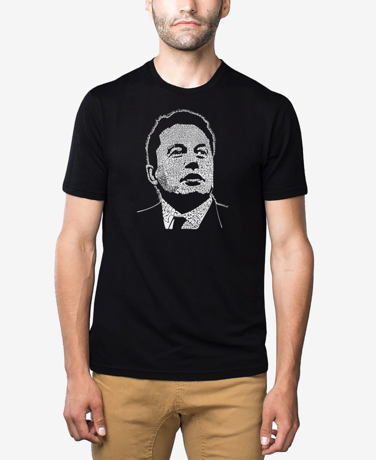 Мужская футболка Premium Blend Word Art Elon Musk LA Pop Art