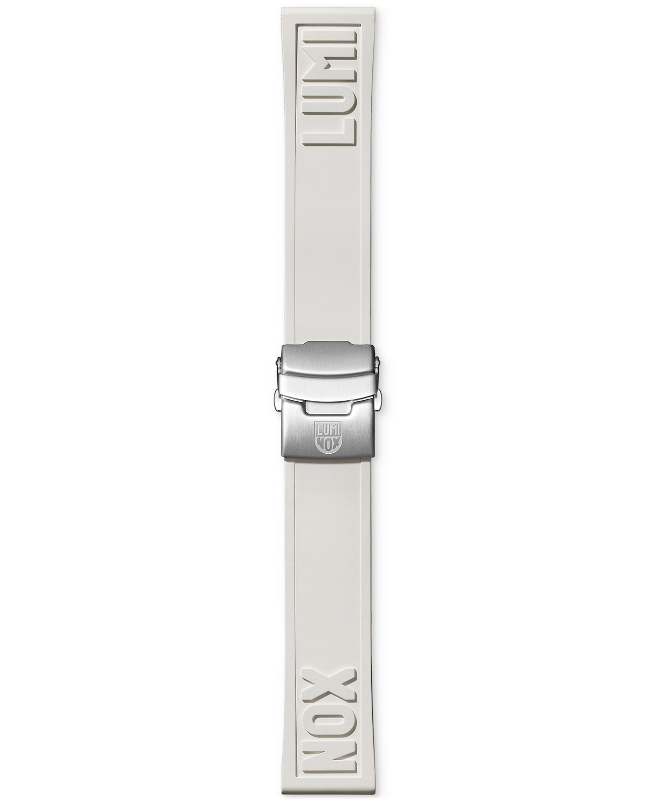 Interchangeable White Rubber Watch Strap Luminox
