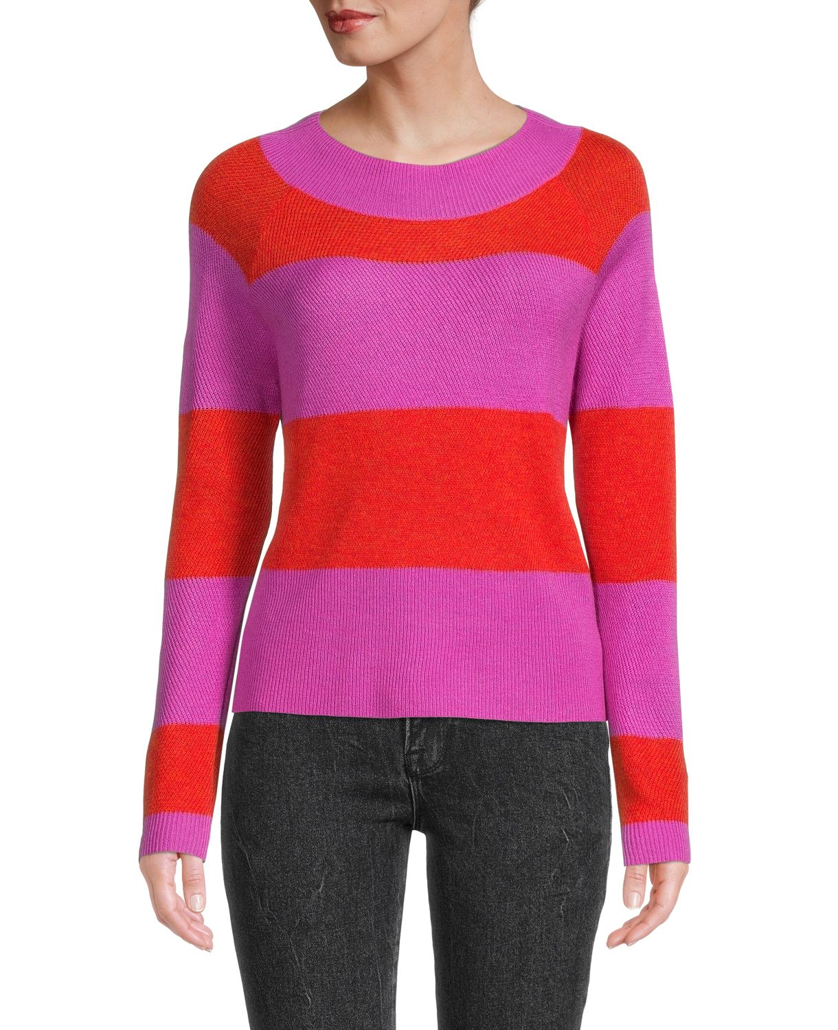 Шерсть с цветными блоками и усилители; Кашемировый свитер Lisa Todd